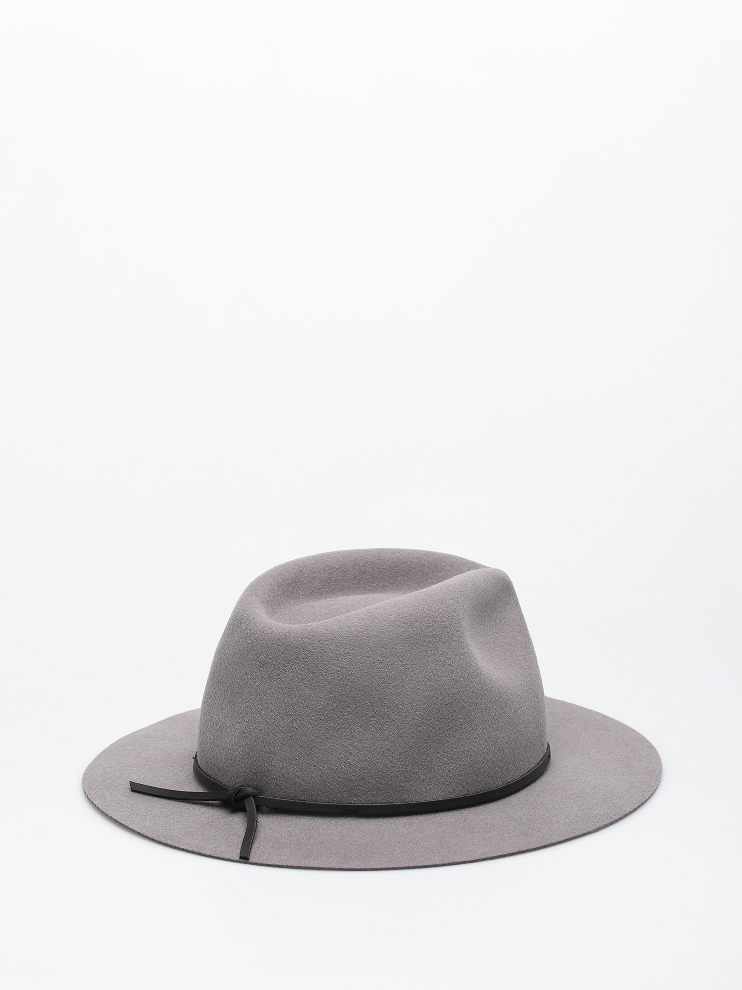Brixton Wesley Packable Fedora Hat (grey)