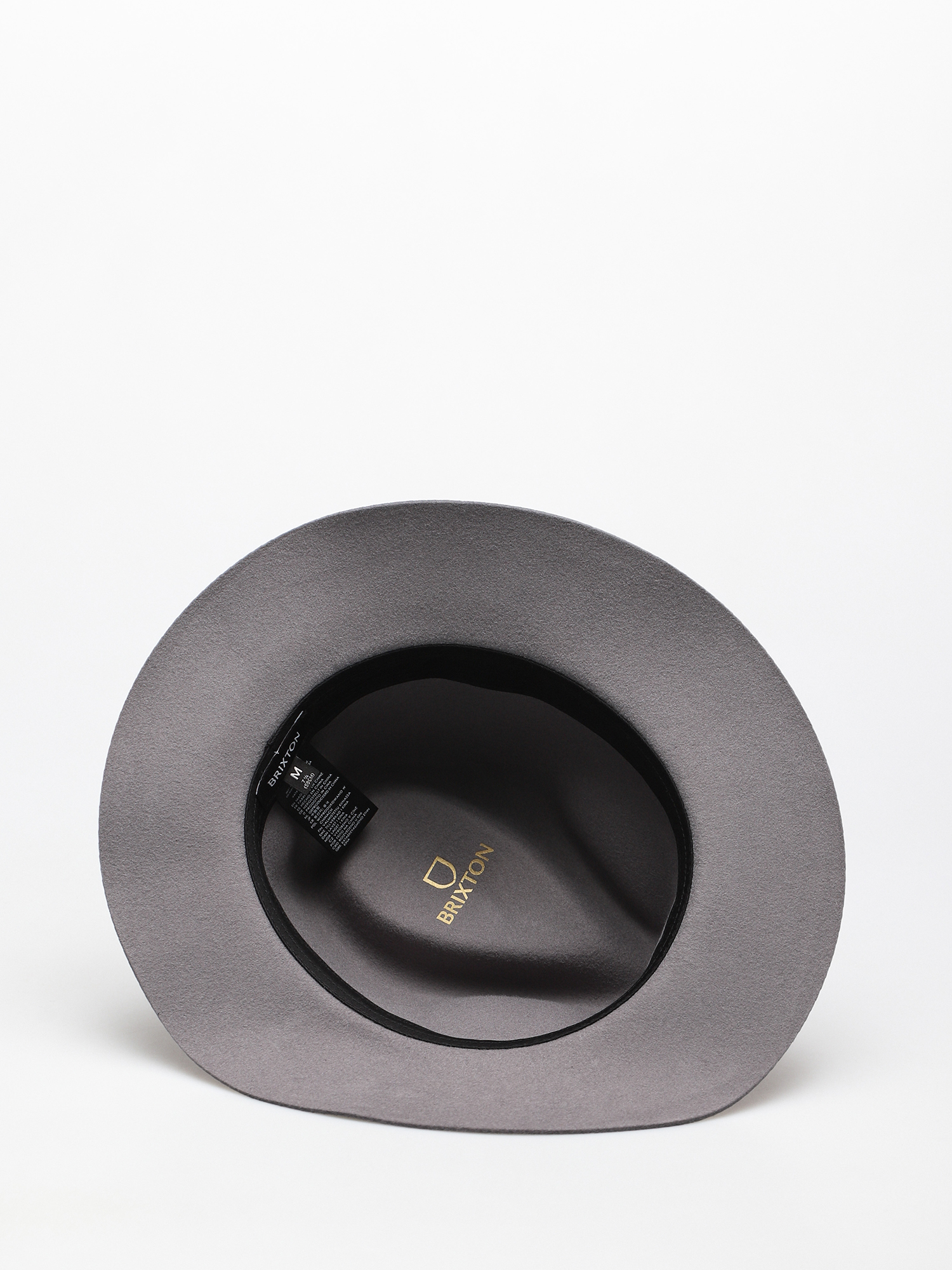 Brixton Wesley Packable Fedora Hat (grey)