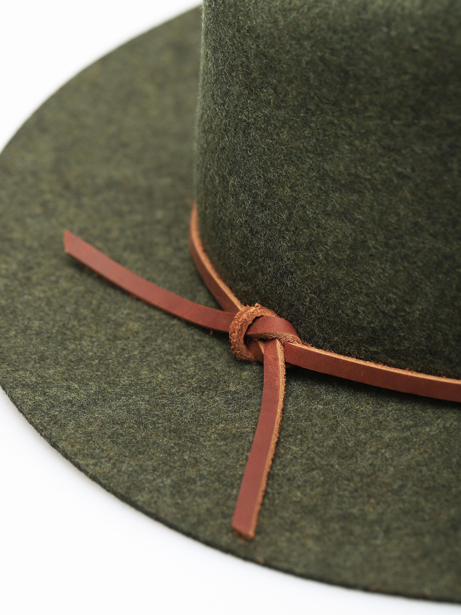 Brixton Wesley Fedora Hat (moss/brown mix)