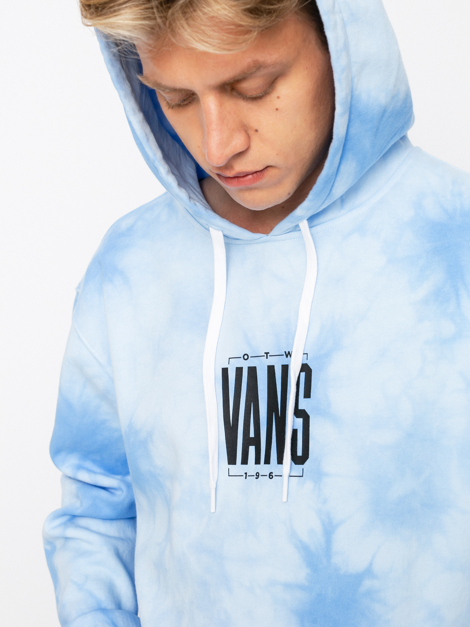 Vans drop v clearance blue tie dye hoodie