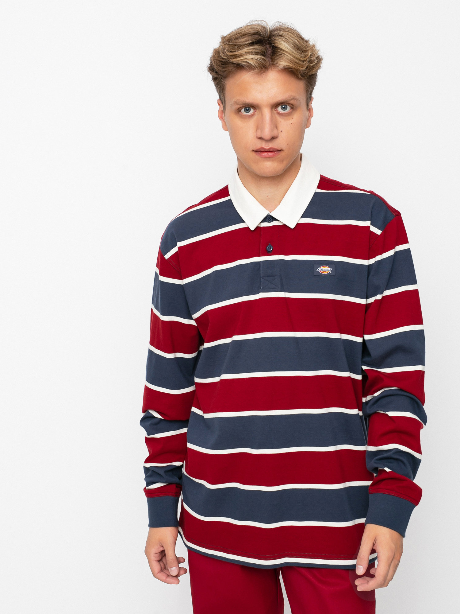 Dickies Oakhaven Rugby Shirt - Navy Blue