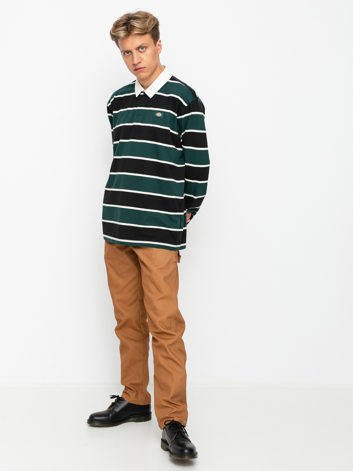 Dickies Oakhaven Rugby Longsleeve - black (ponderosa pine)