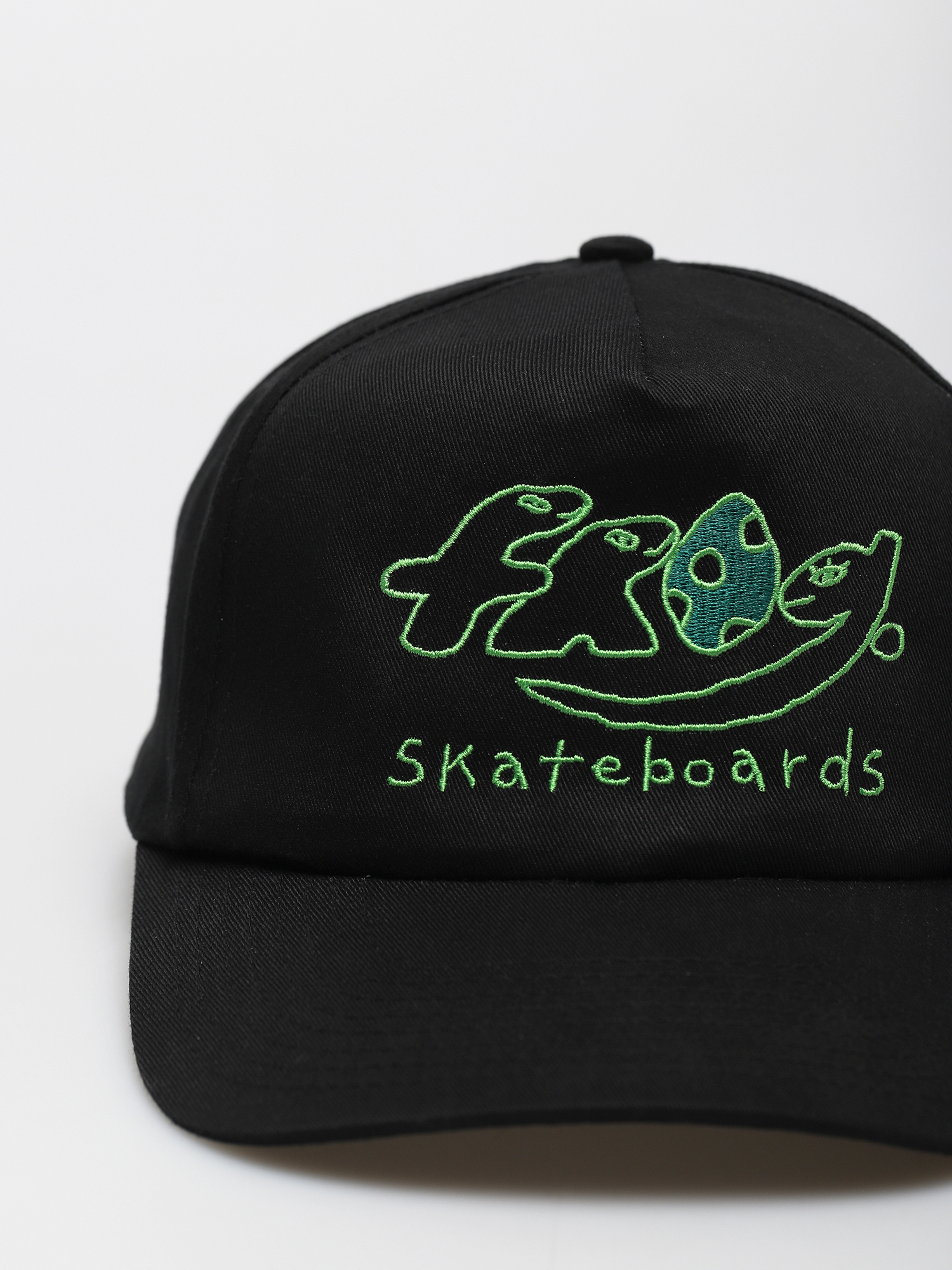Frog Skateboards Dino Logo 5 Panel Cap - black (black)