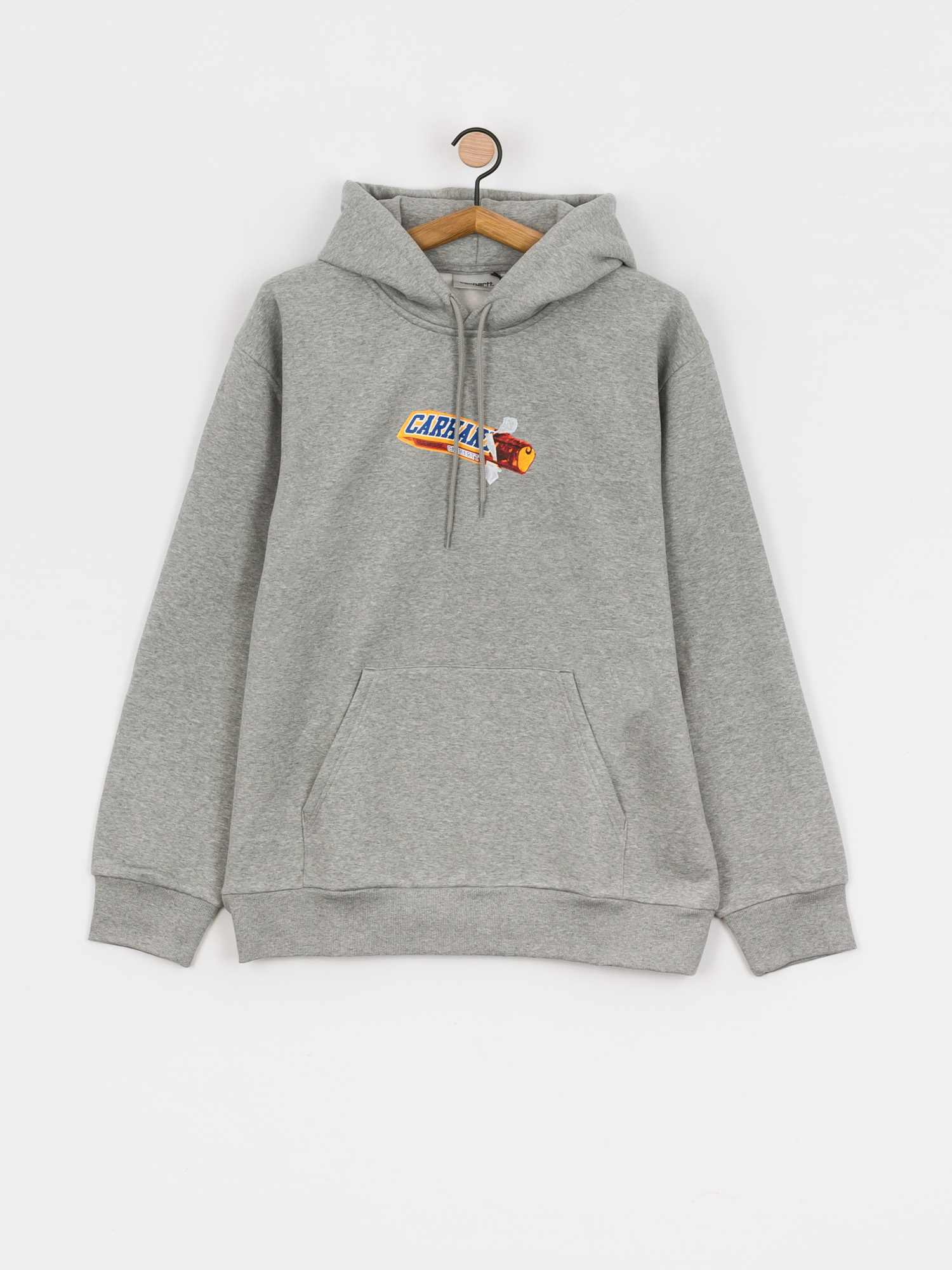 Carhartt WIP Hooded Chocolate Bar Sweat Sweatshirt (grey heather)