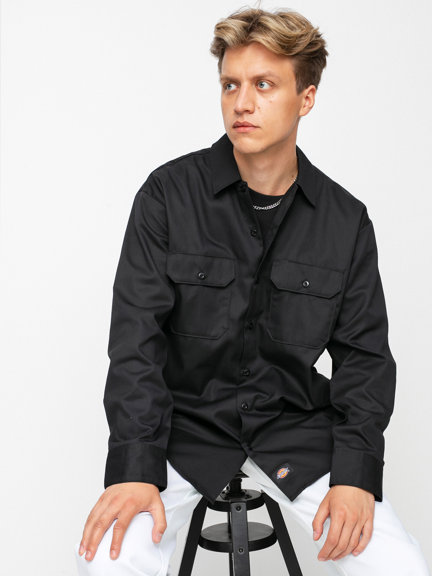 Dickies Long Sleeve Work Shirt (black)