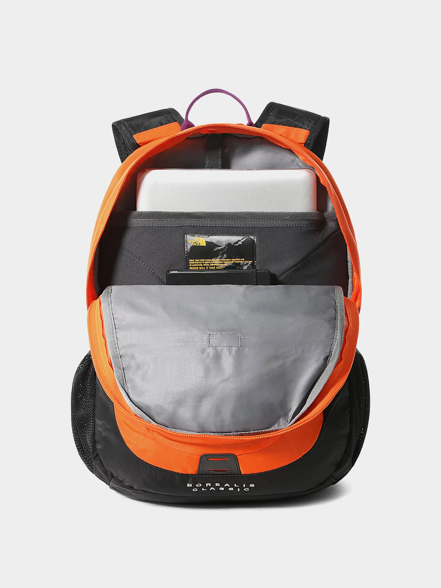 The North Face Borealis Rucksack (red orange/gravity purple)
