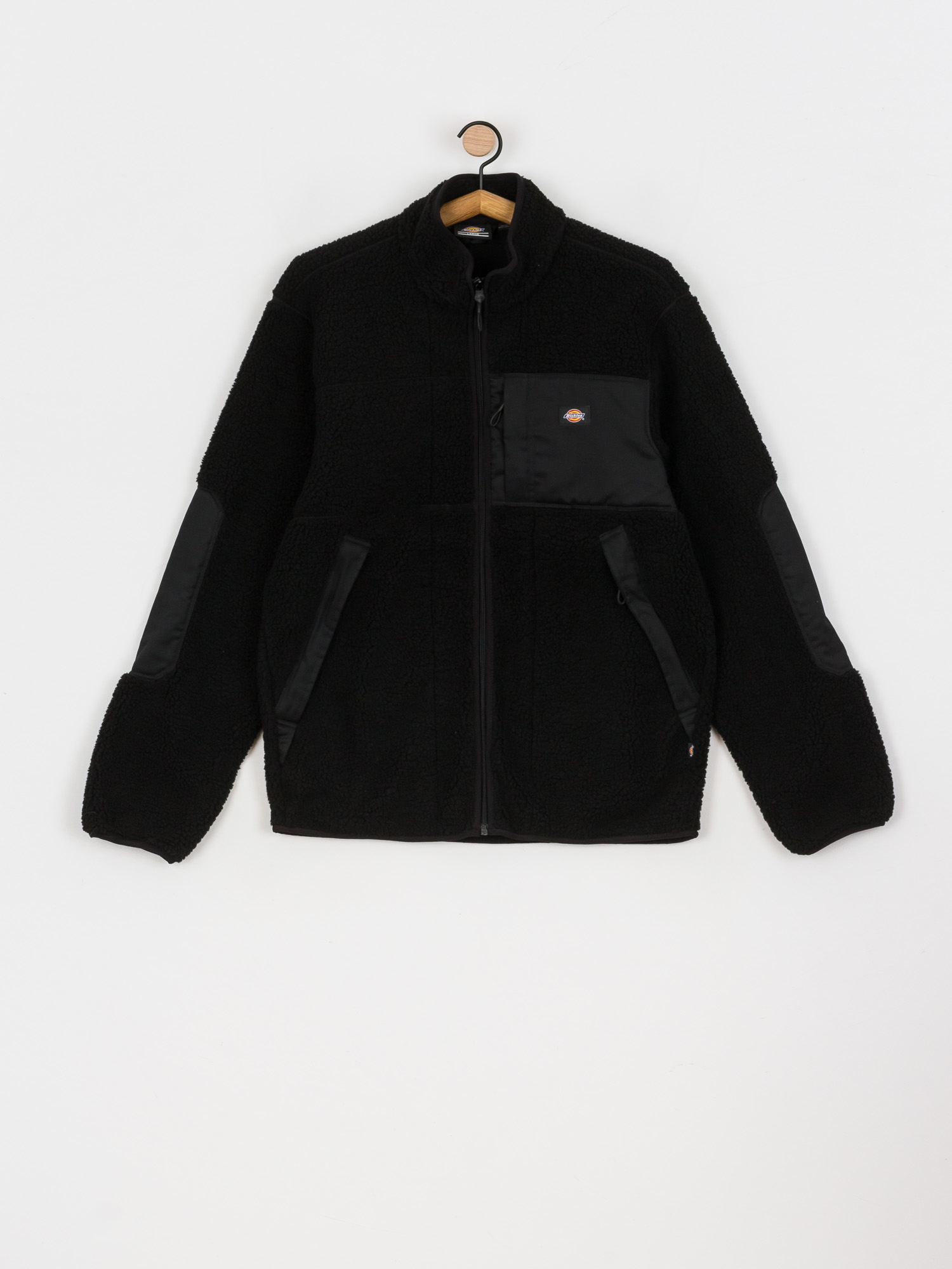 Herren Dickies Red Chute Sherpa Fleecejacke (black)