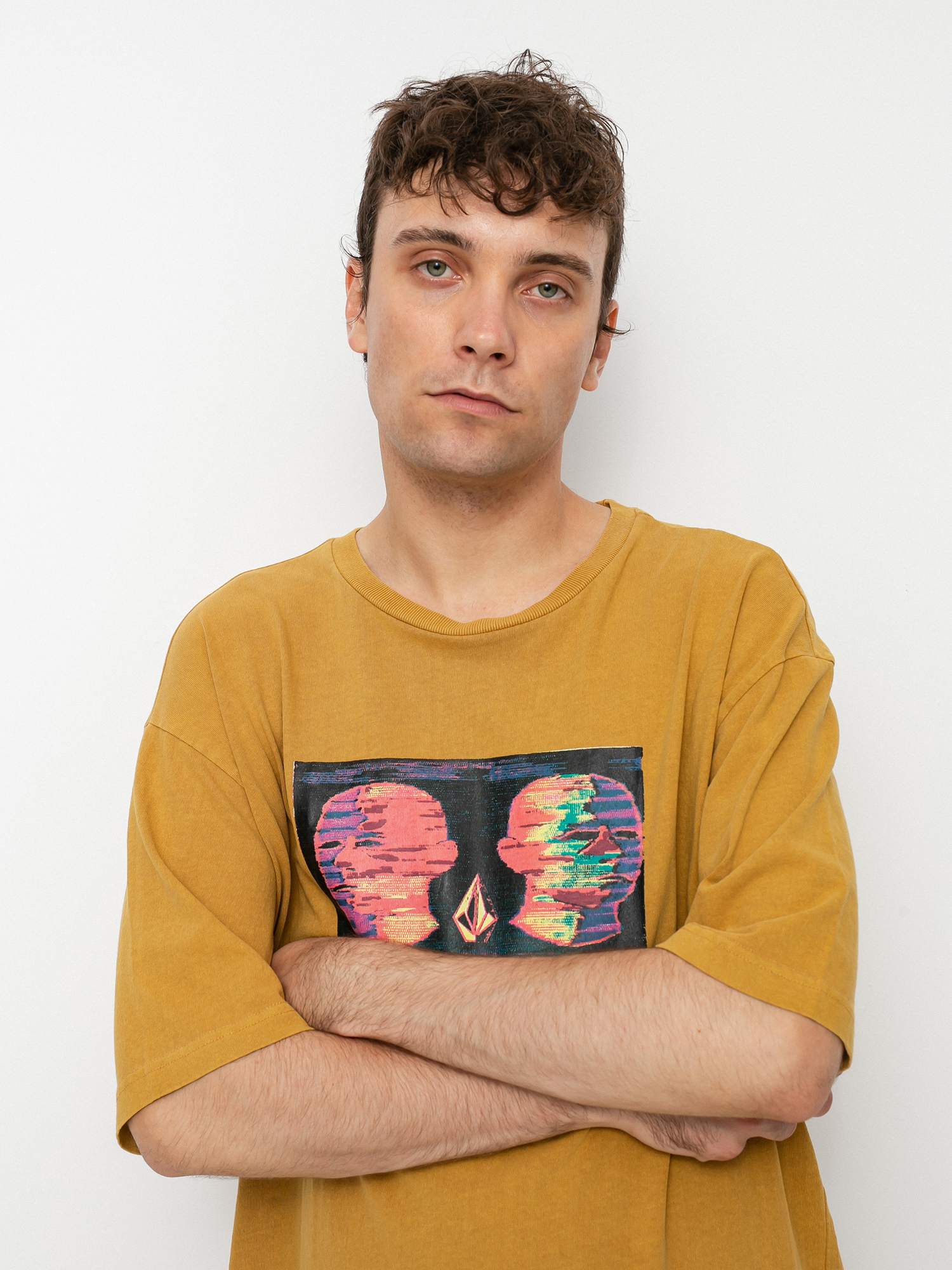 Volcom Animoscillator Fa T-shirt (mustard gold)