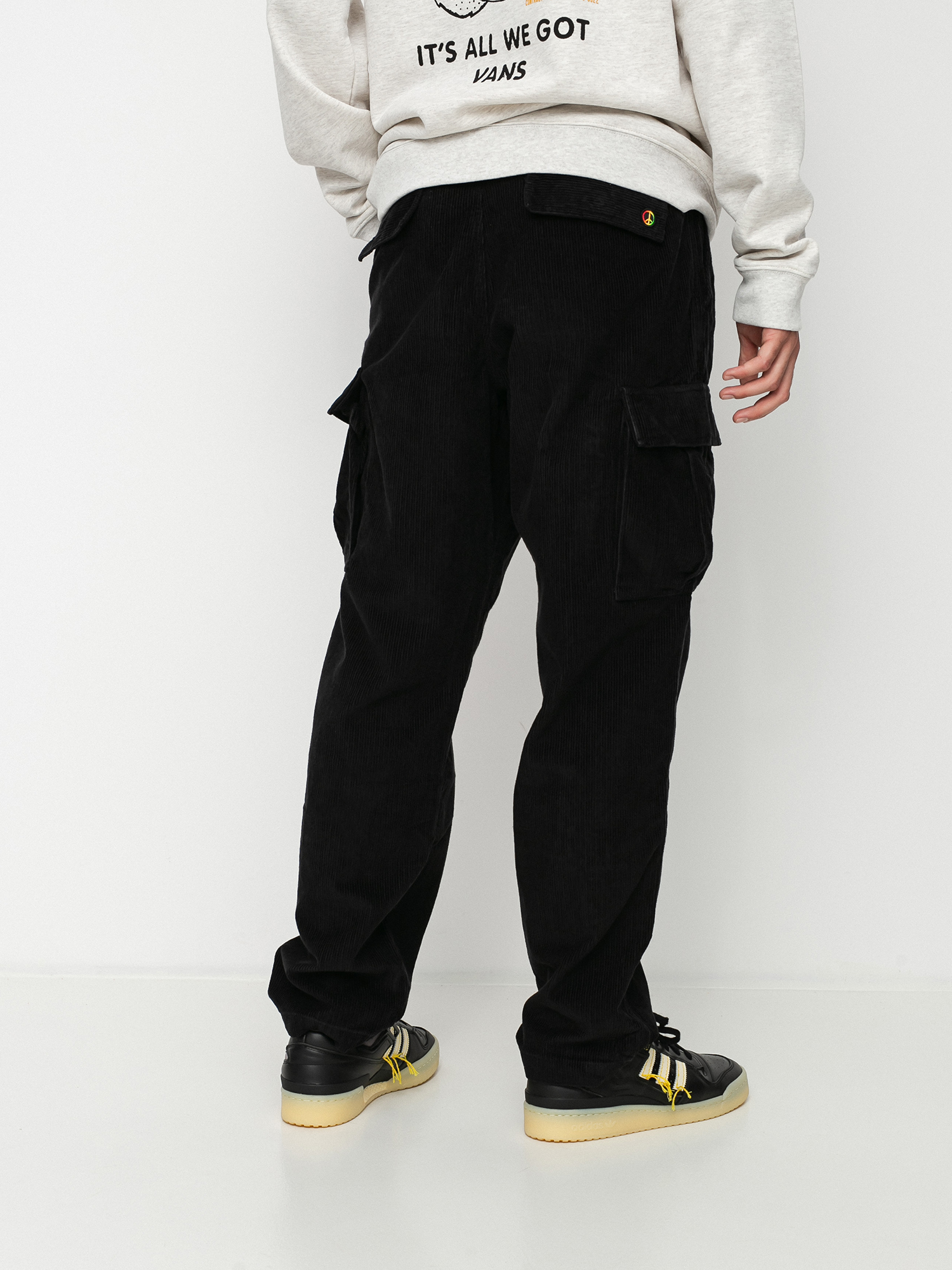 Vans X Tyson Peterson Loose Tapered Cord Cargo Pants (black)