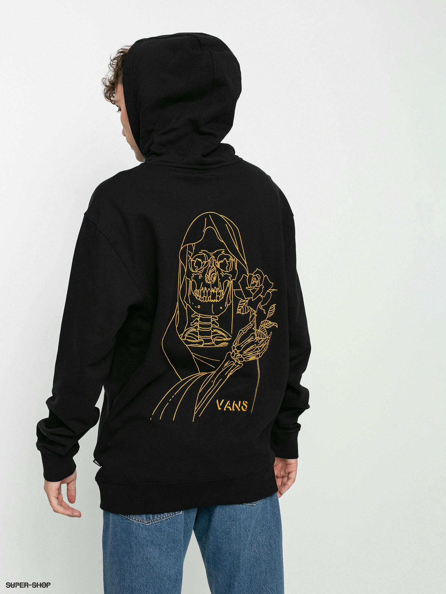 vans off the wall hoodie black