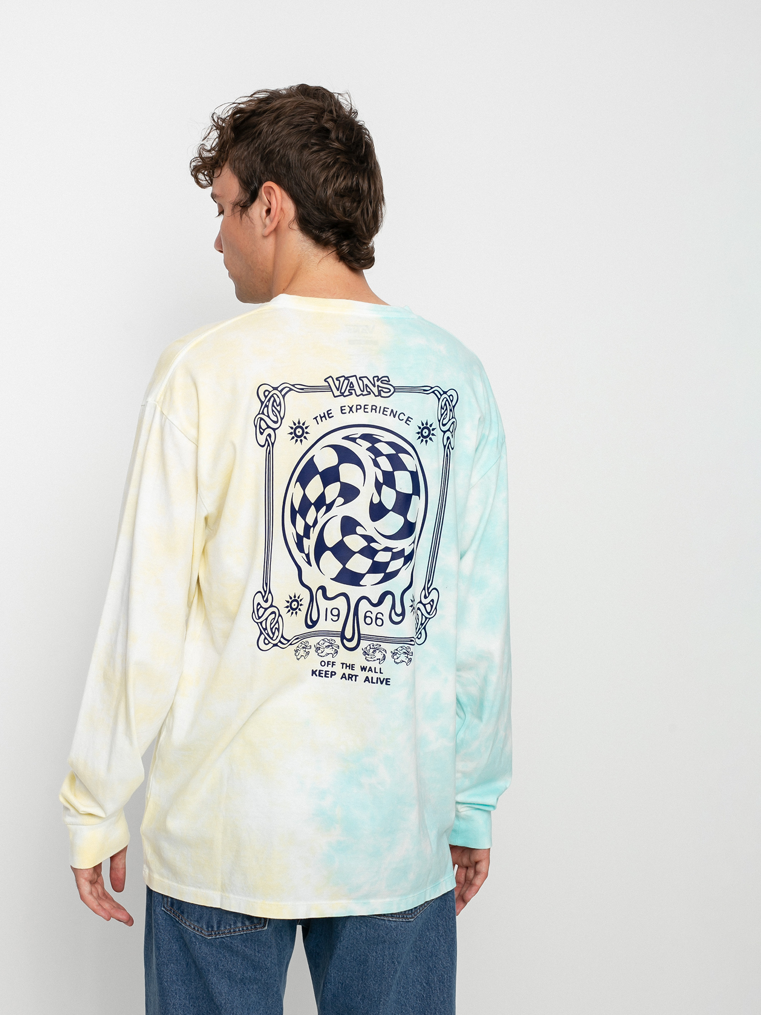 Vans The Experience Tie Dye Longsleeve (porcelngrn/gldnglw/tiedye)