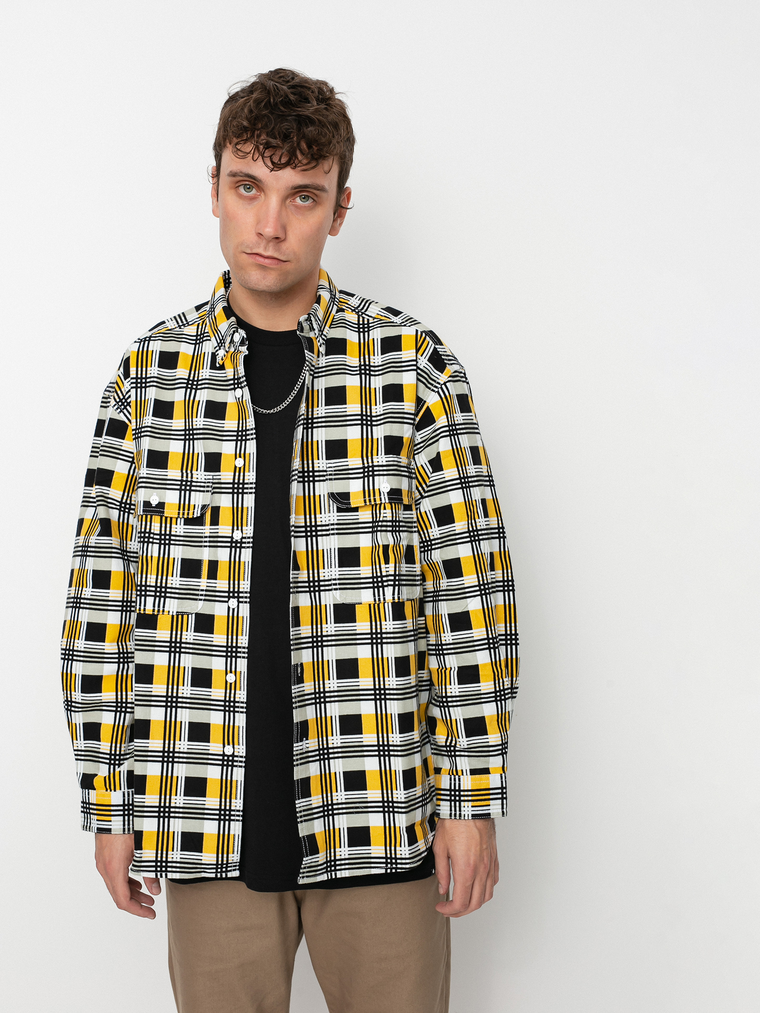 Levi's® Woven Printed Shirt (black yellow)