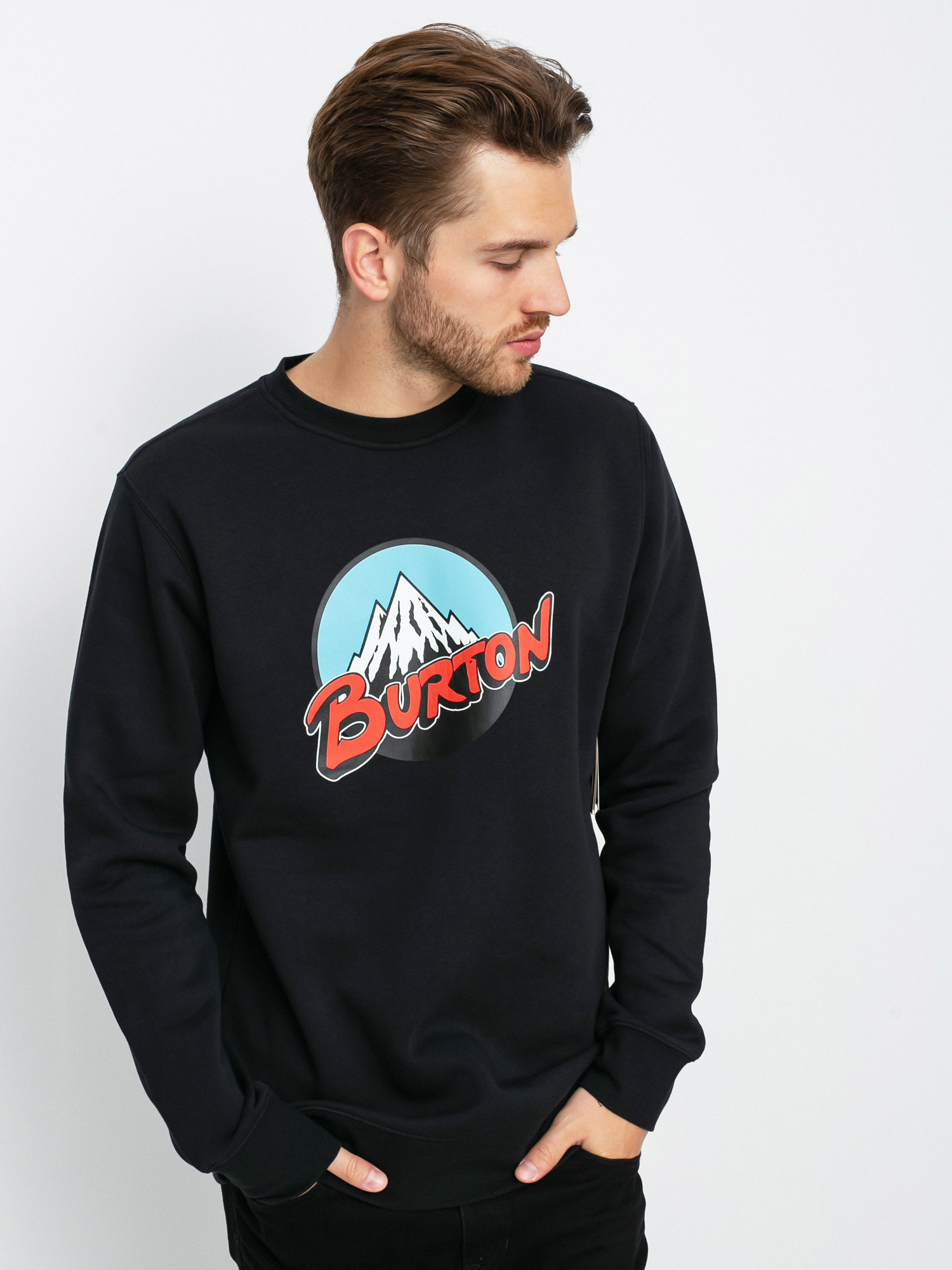 Burton Retro Mountain Sweatshirt (true black)