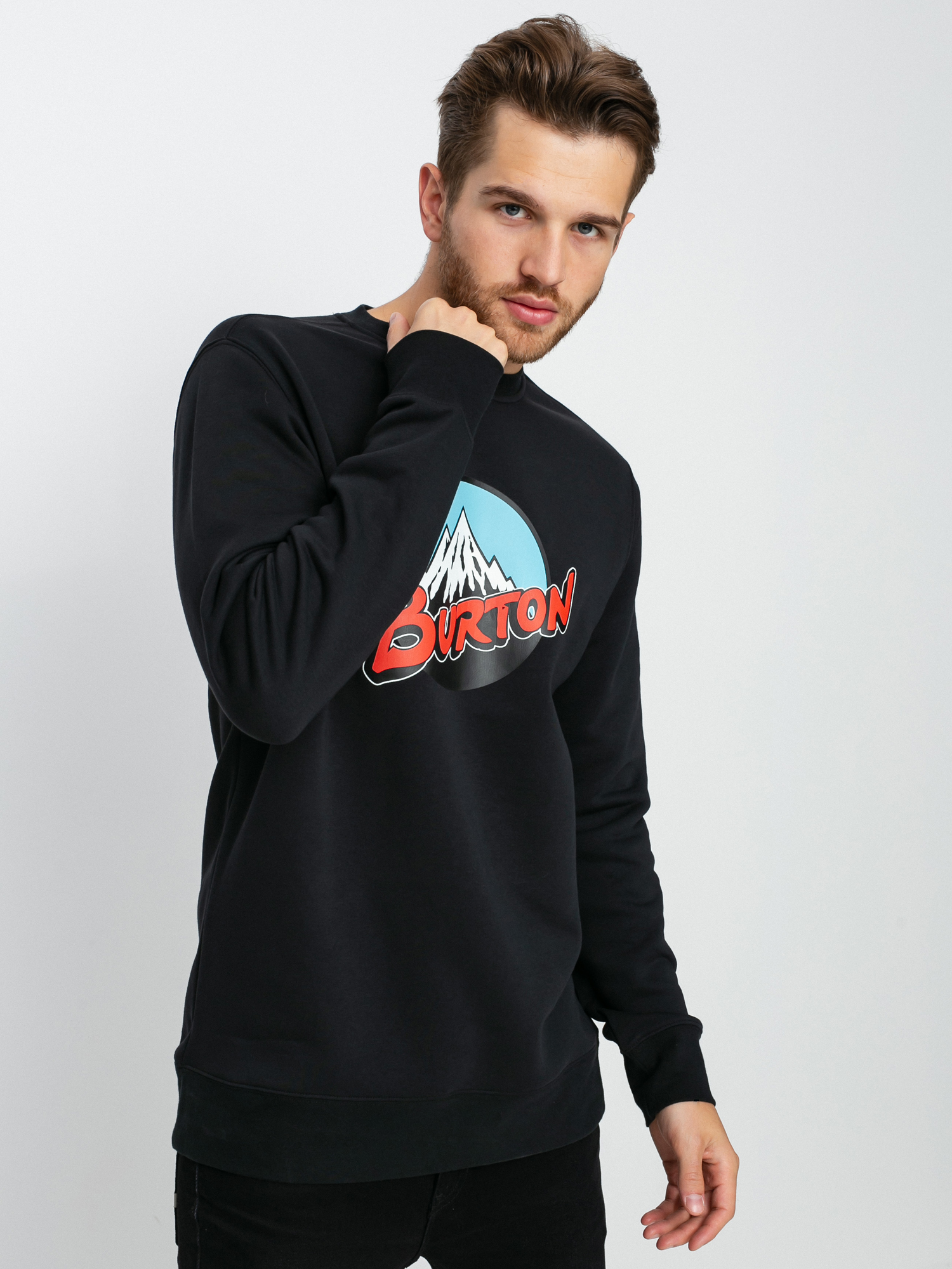 Burton Retro Mountain Sweatshirt (true black)