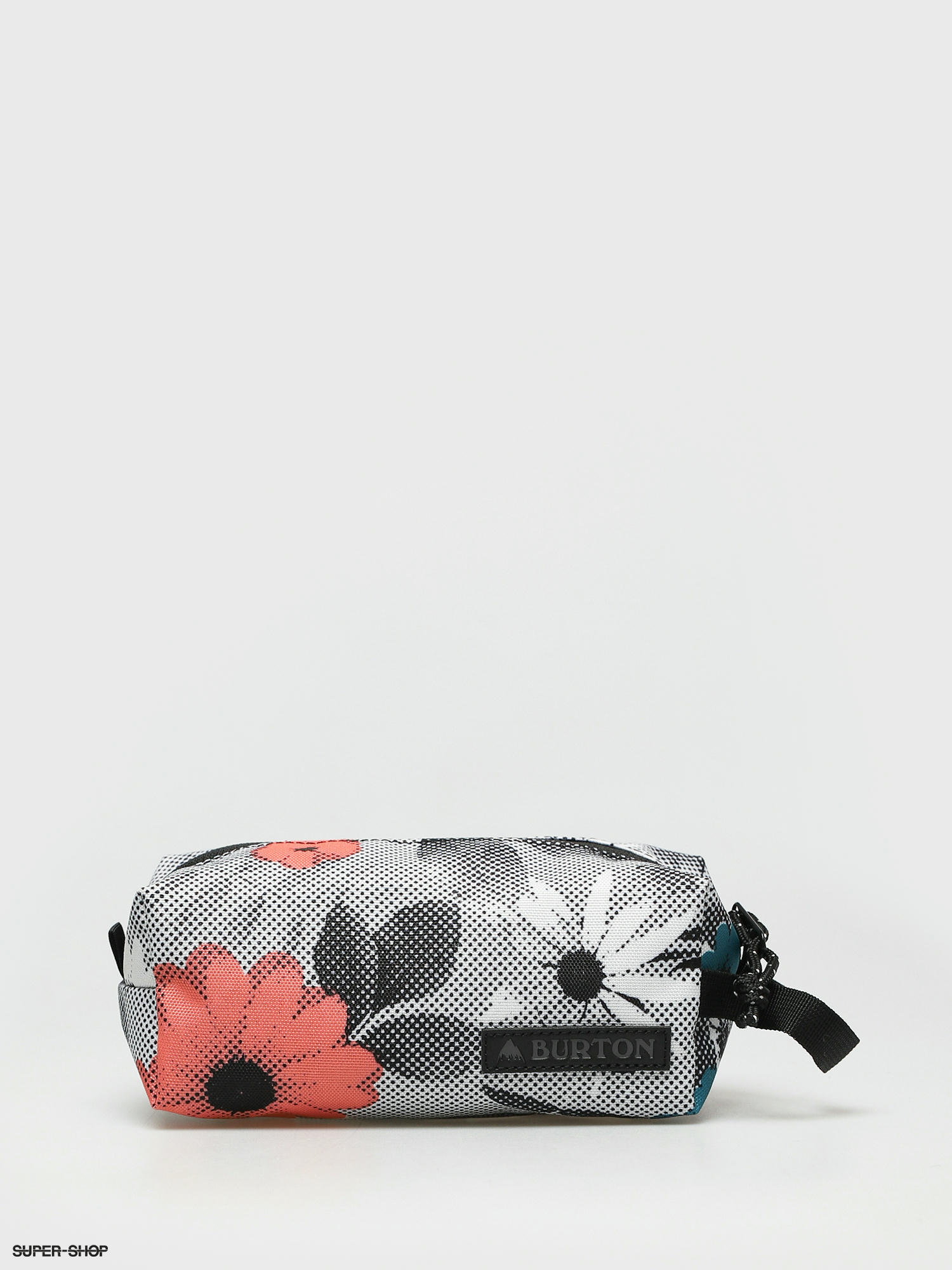 court tote with halftone floral print