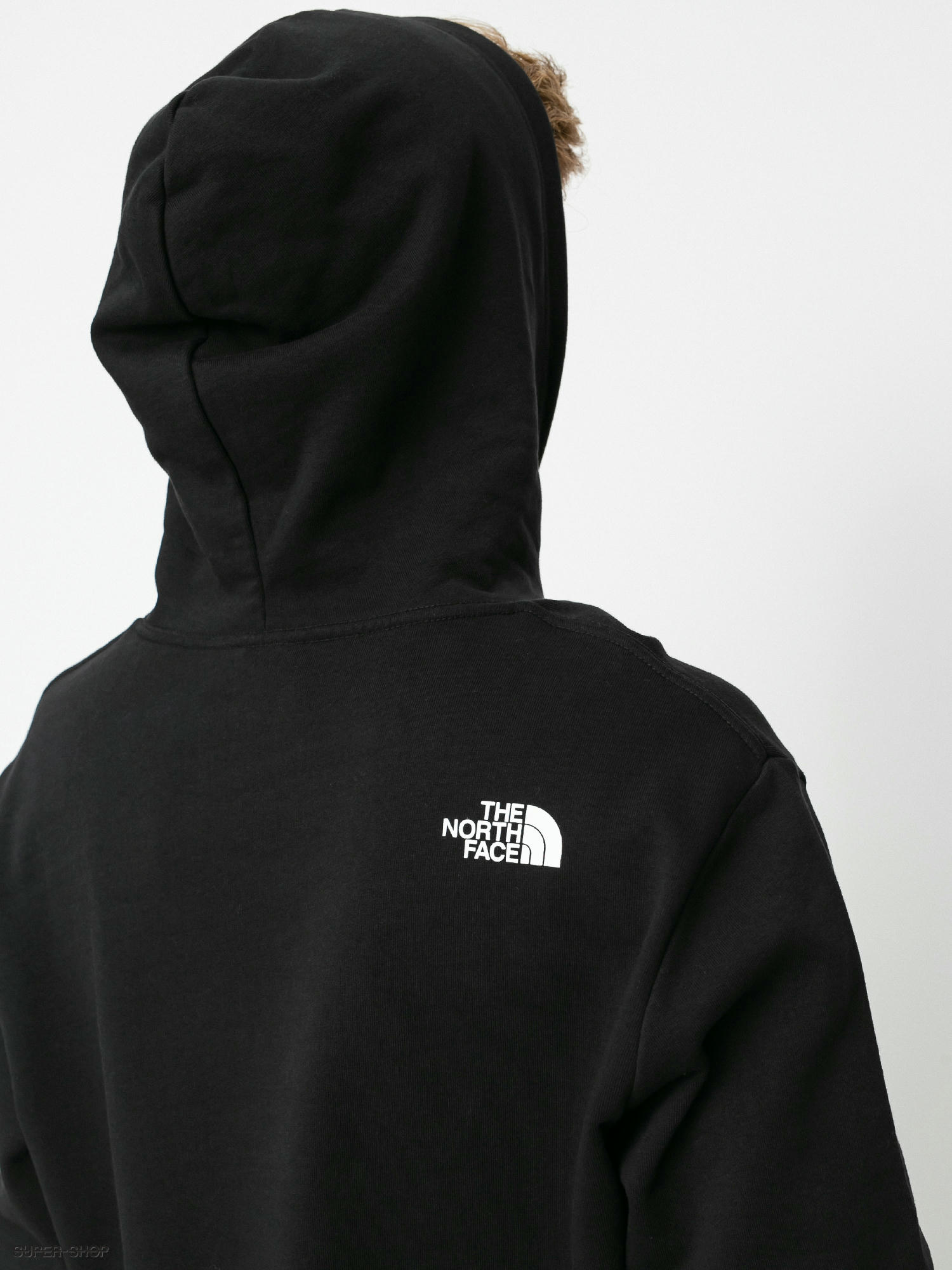 all black northface hoodie