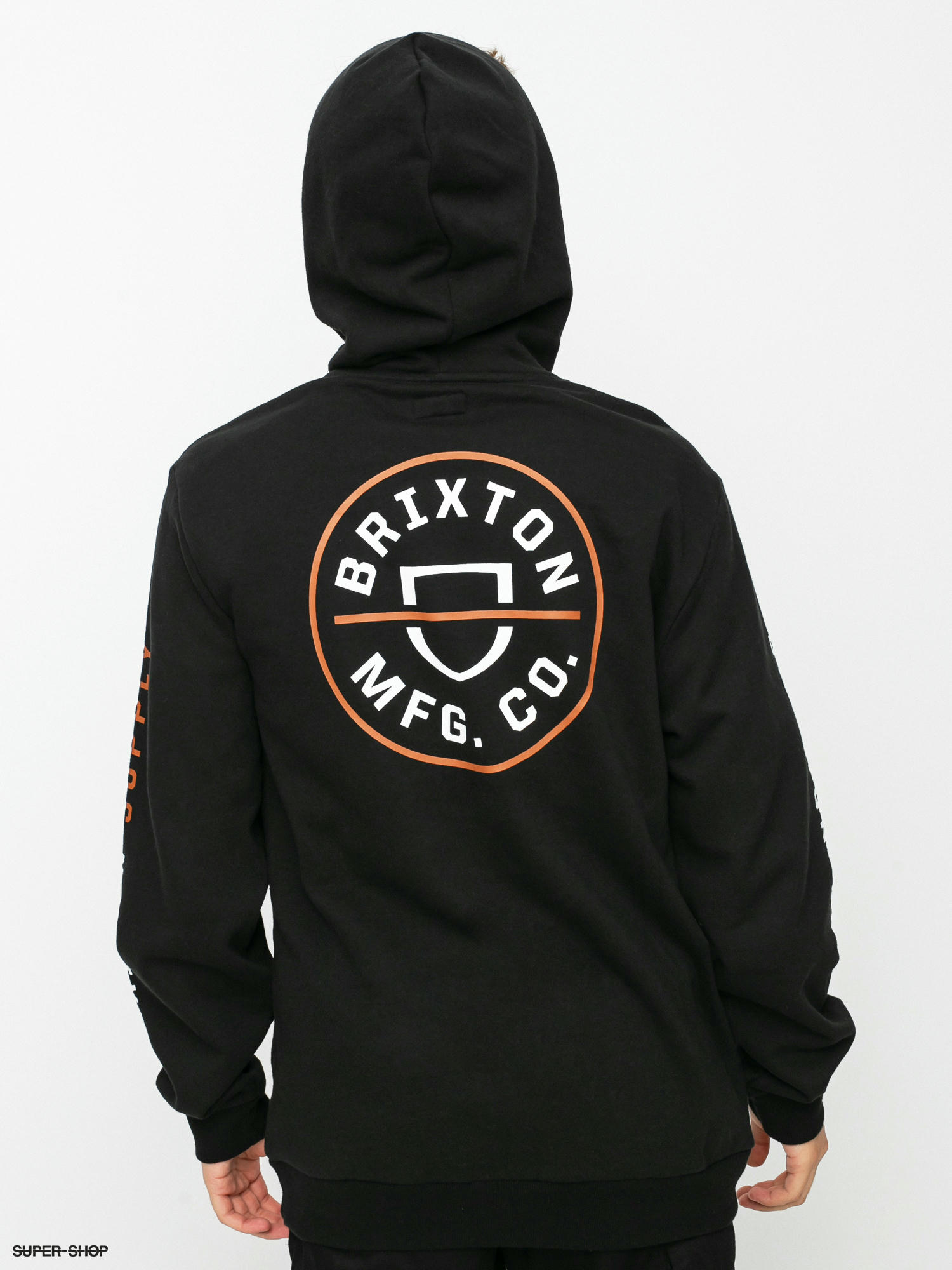 Brixton Crest HD Hoodie (black/caramel/white)