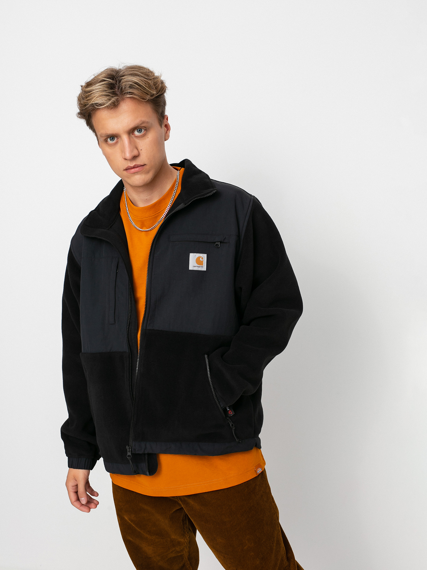 Carhartt WIP Nord Fleecejacke Schwarz (black/black)