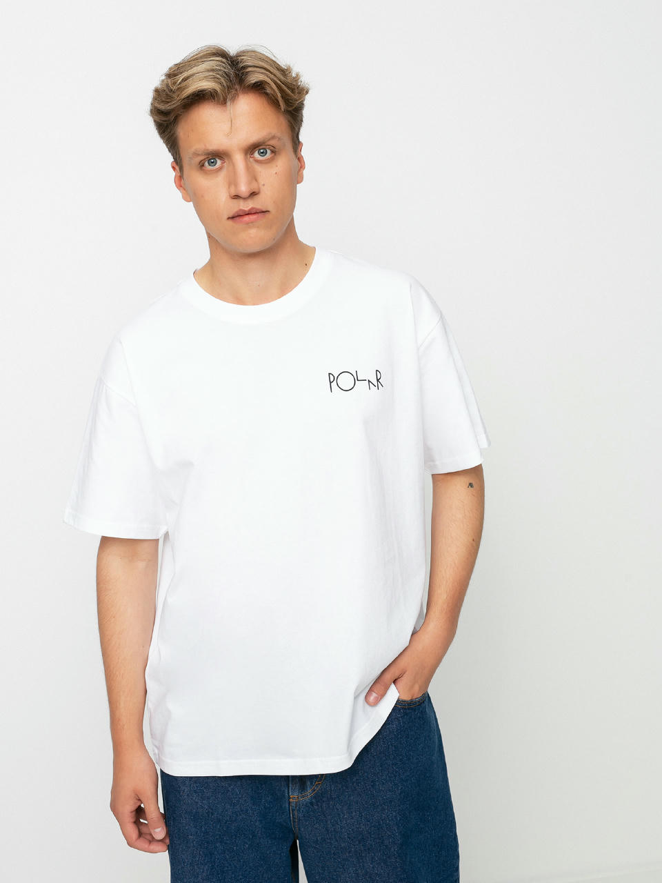 Polar Skate Fill Logo T-shirt (white)