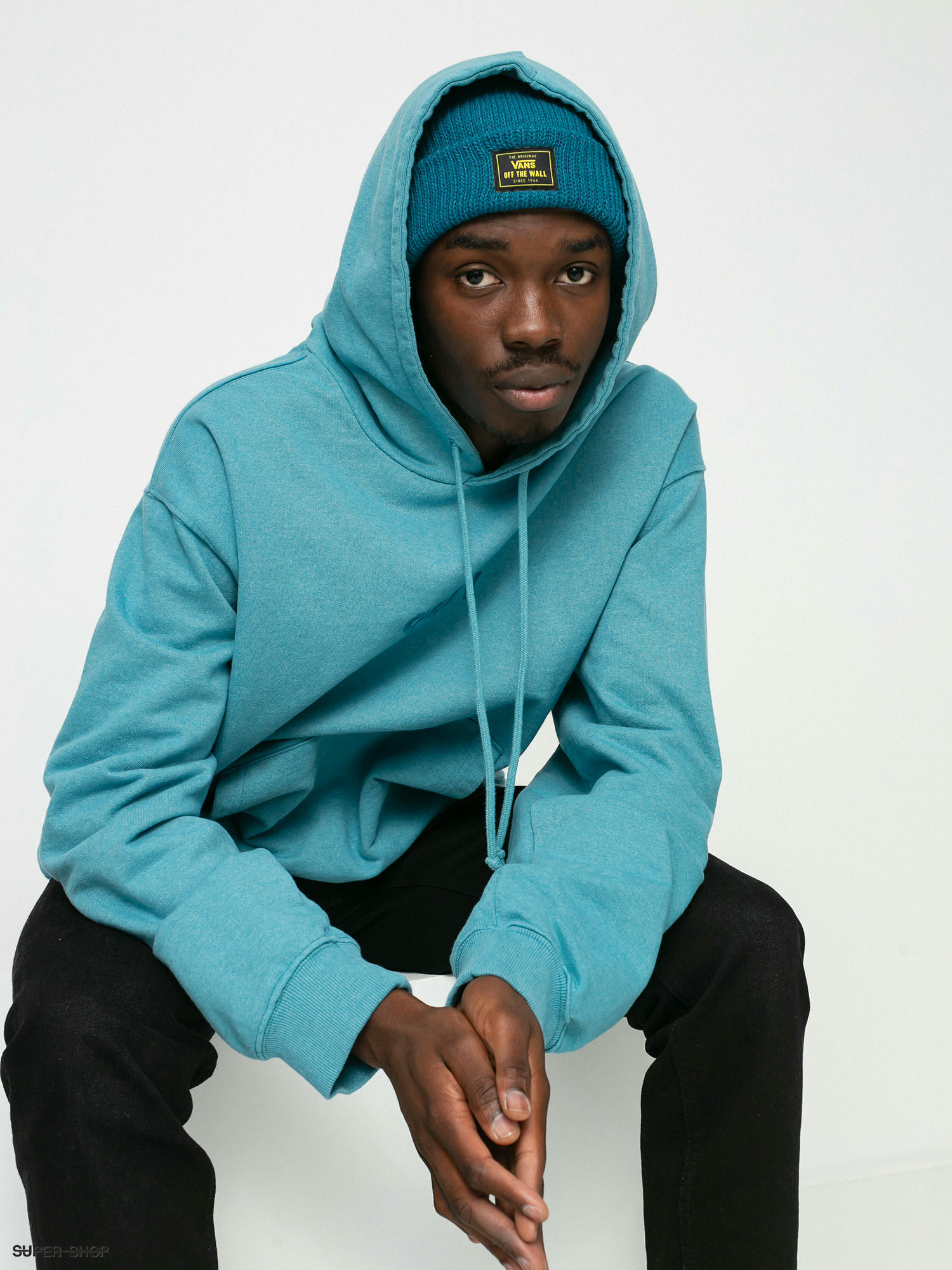 Teal sale obey hoodie