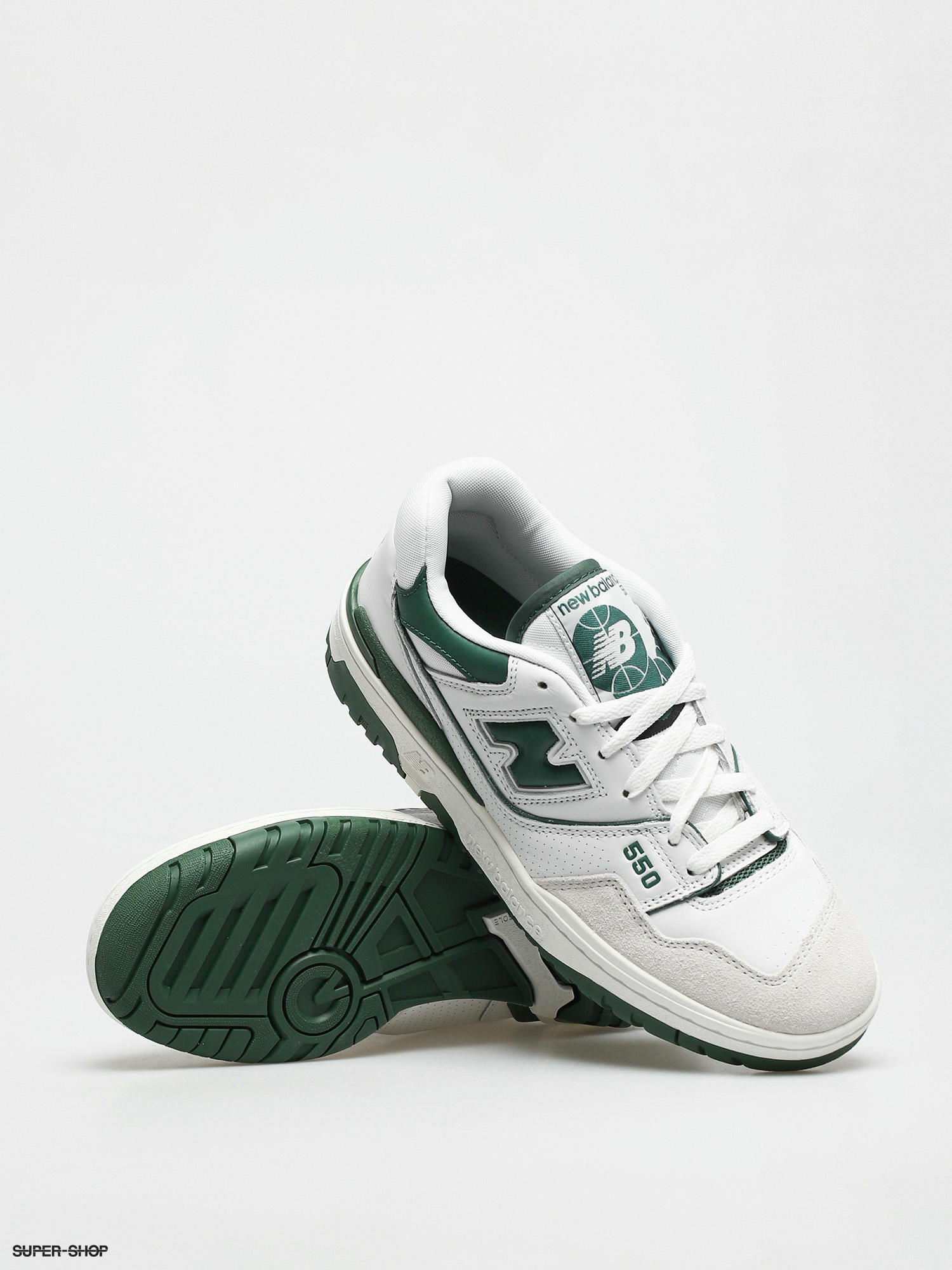 white and green new balance