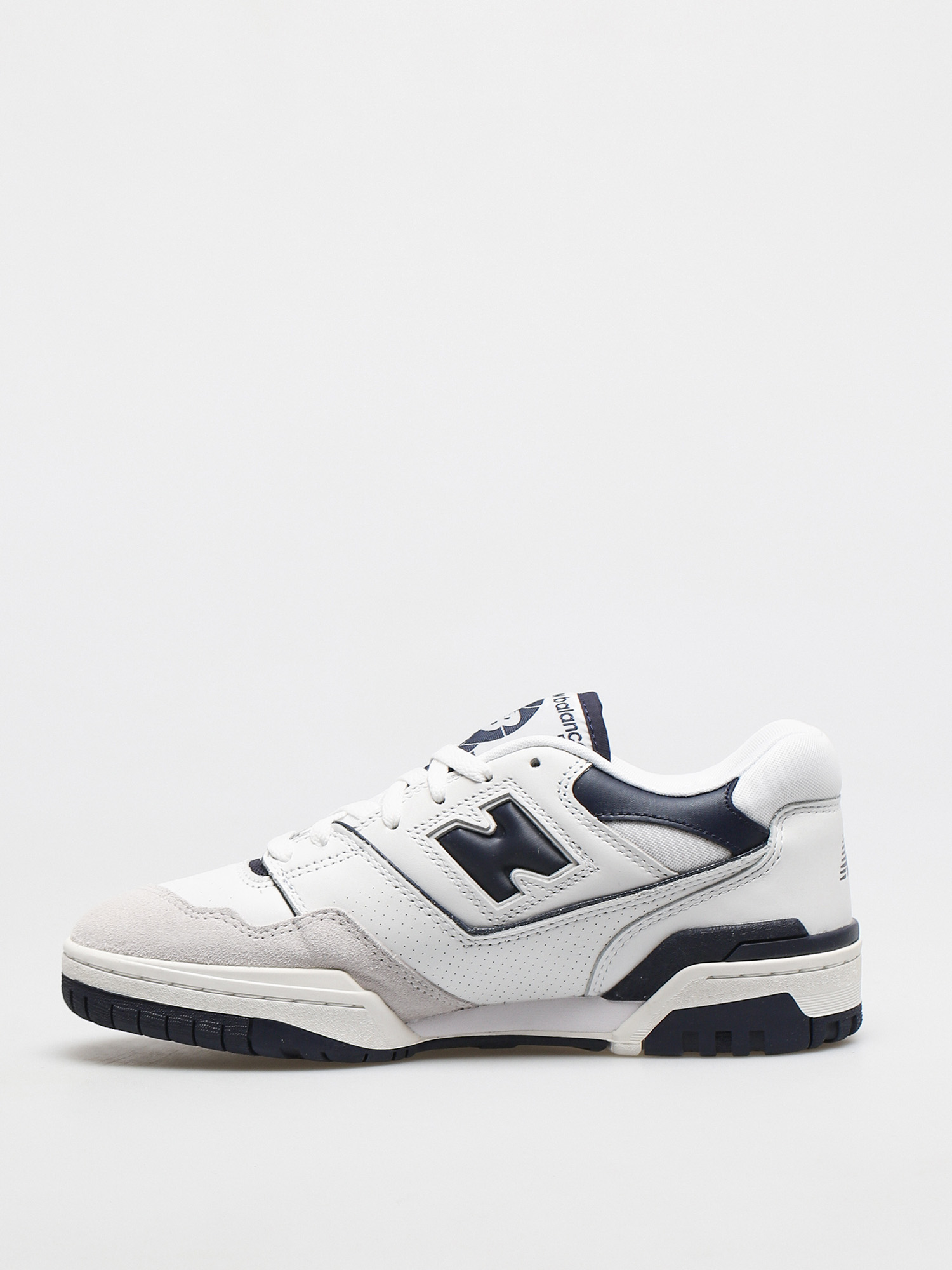 white and navy new balance