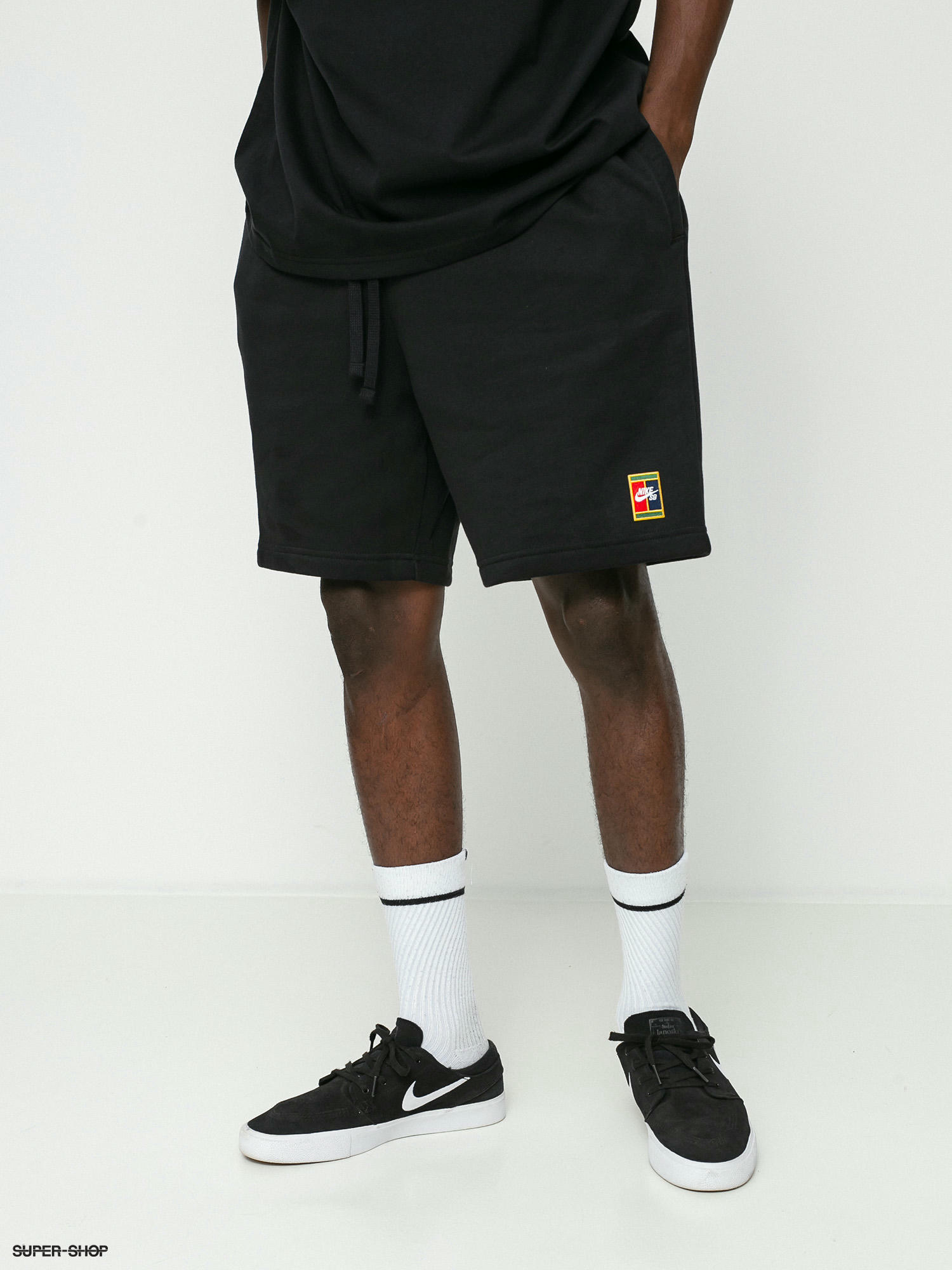 nike sb black fleece shorts