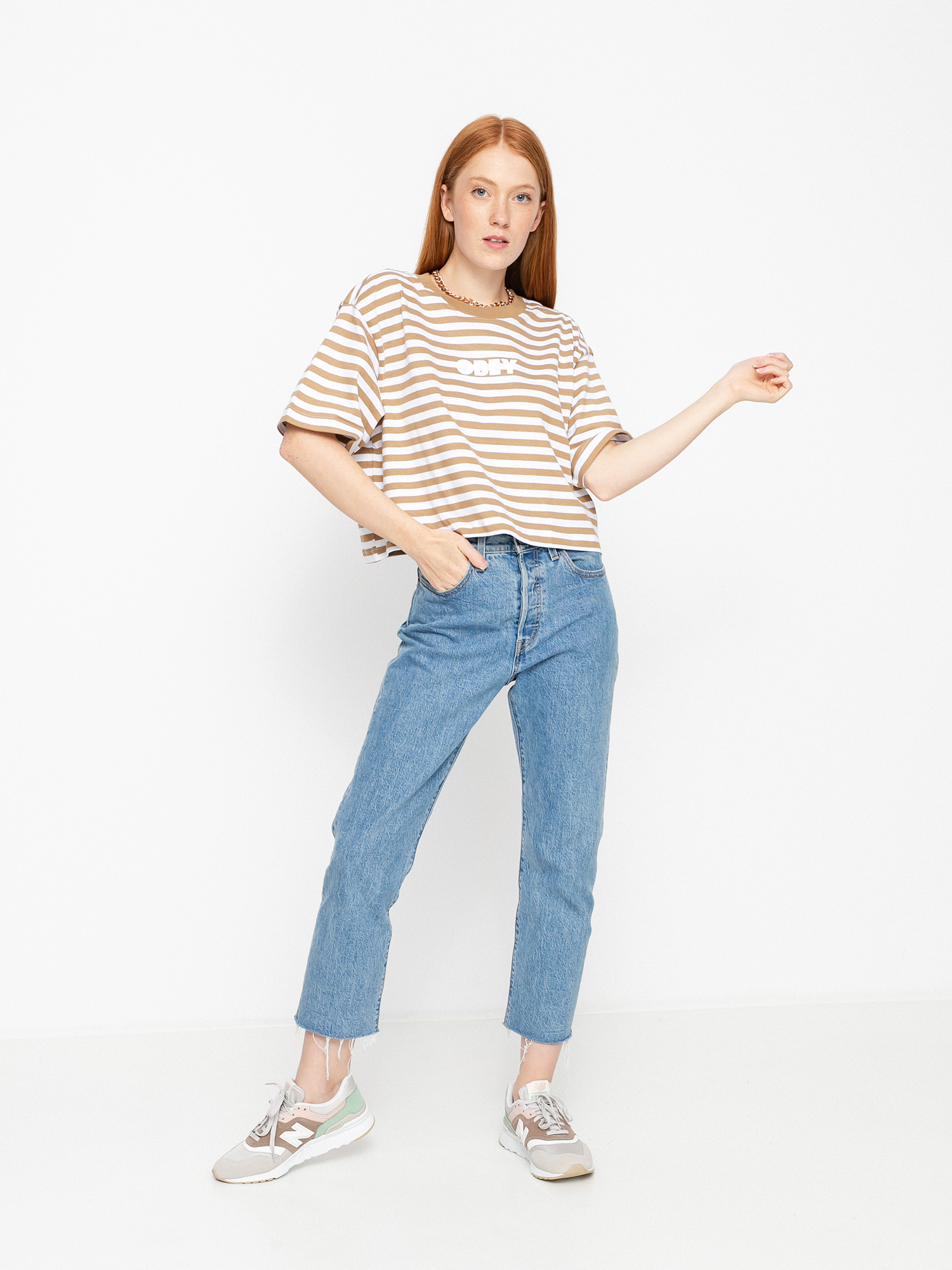 OBEY Brody T-shirt Wmn (khaki multi)