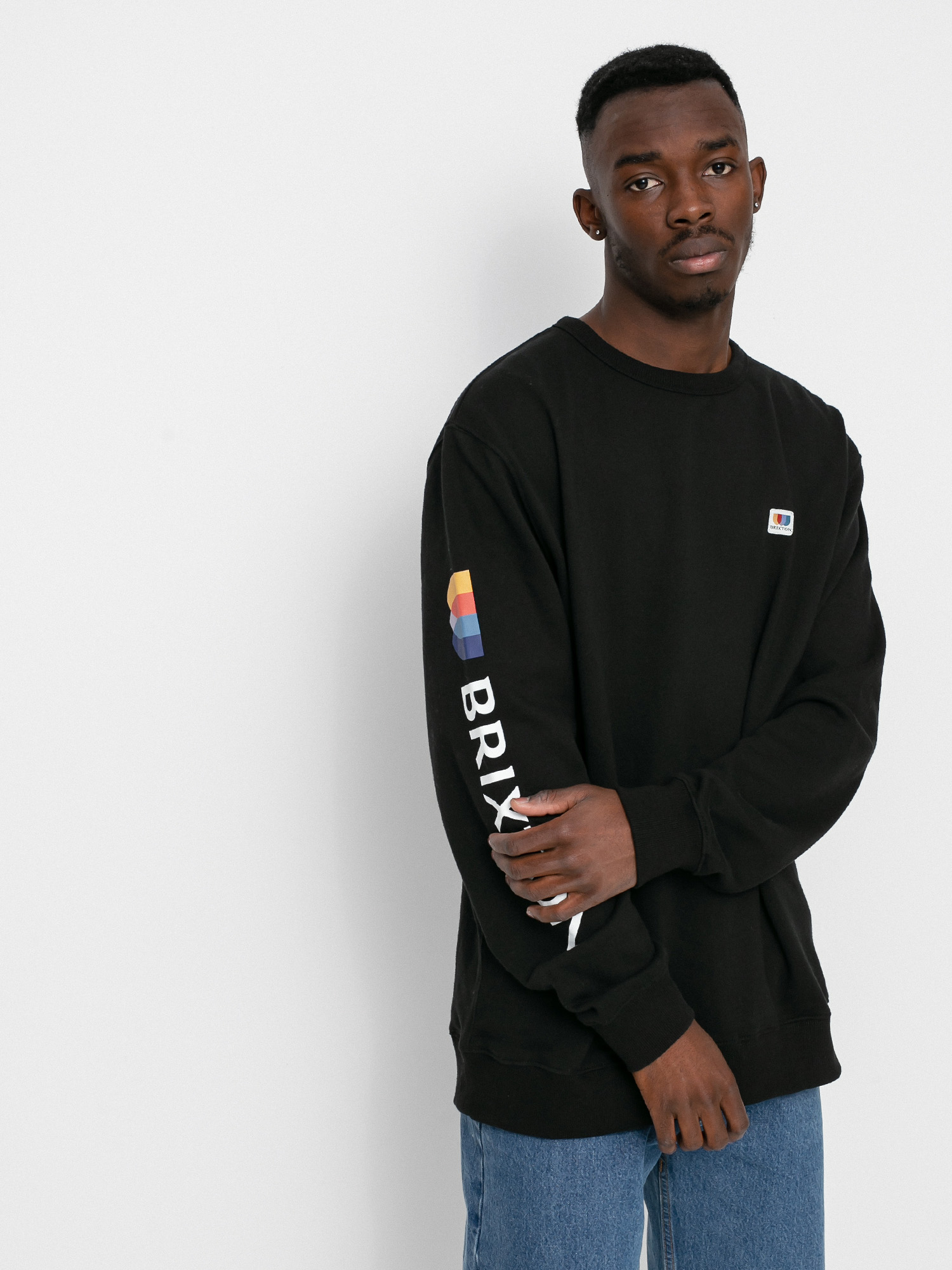 Brixton Alton Crew Sweatshirt (black)