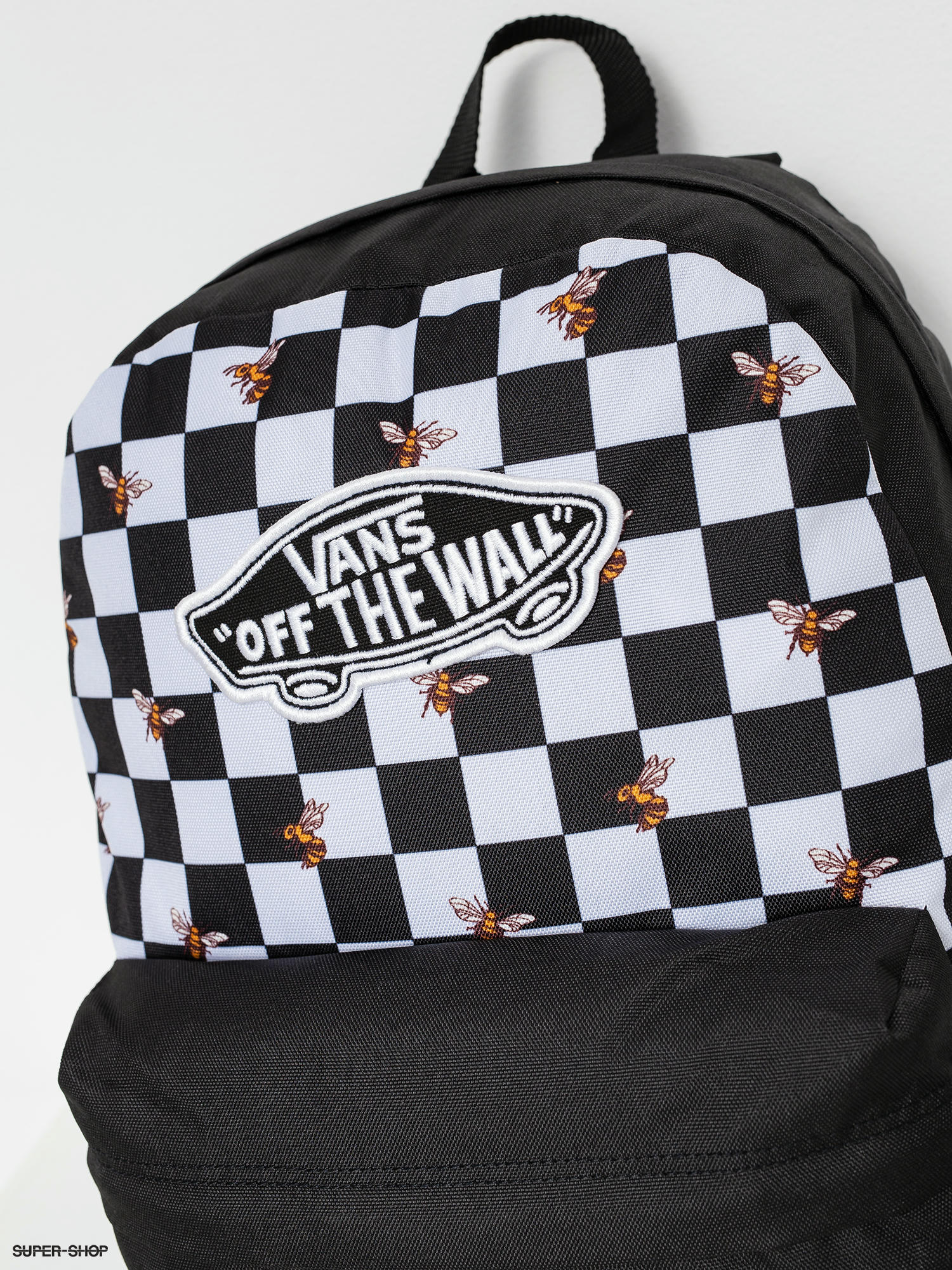 vans rose checkered realm backpack