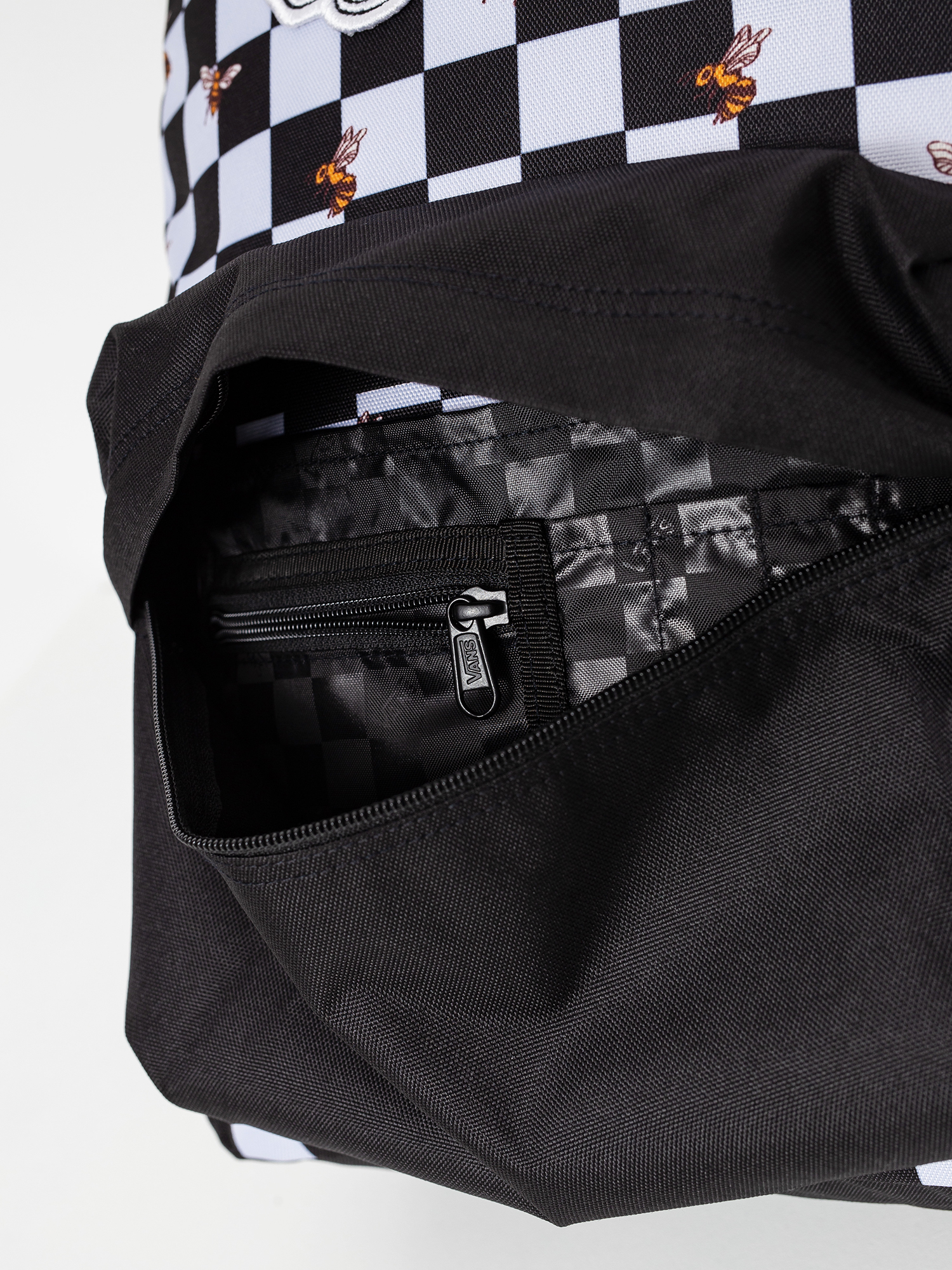 Vans Realm Backpack Wmn black (bee checker)