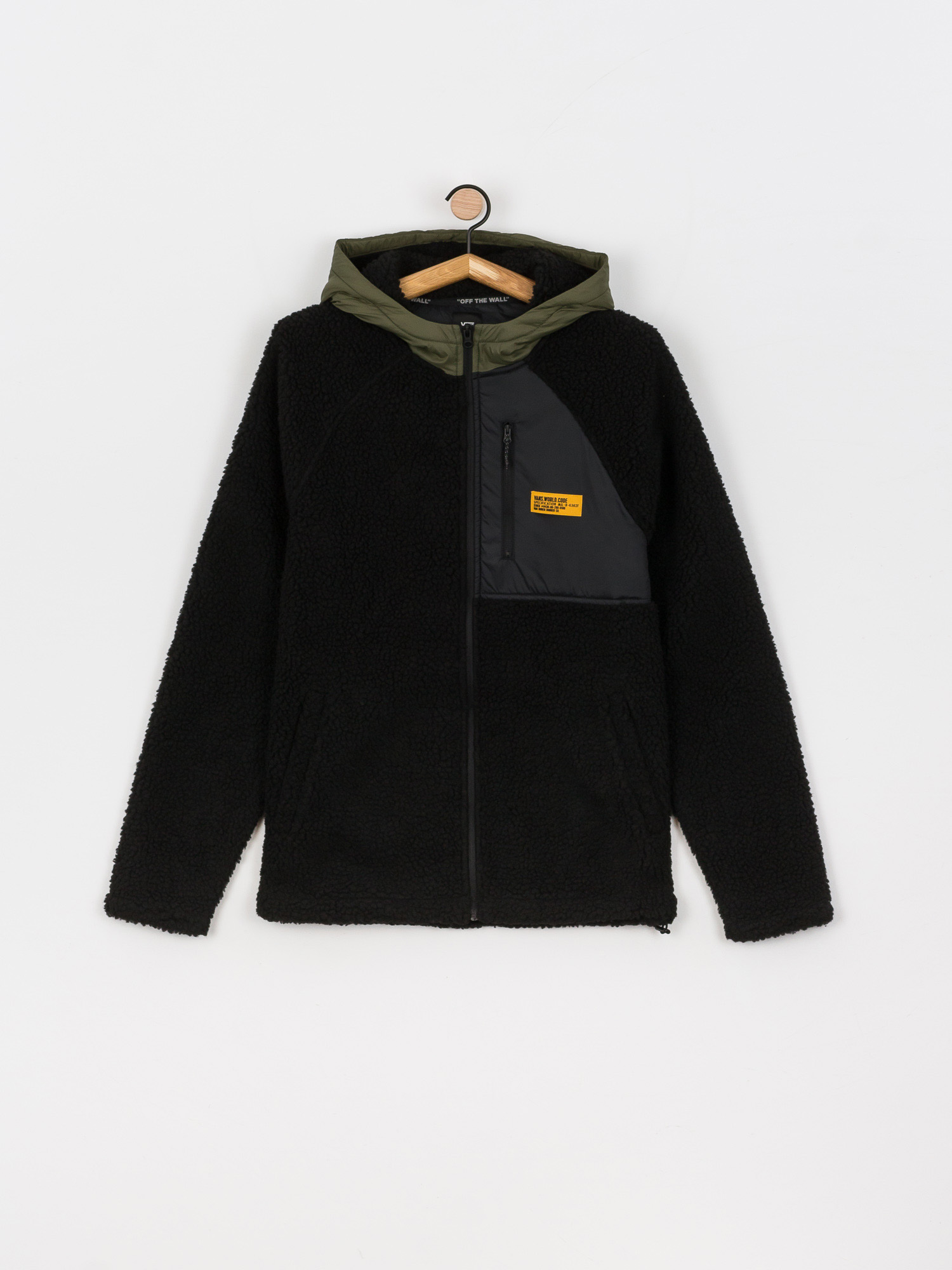 Vans World Code Sherpa FZ Sweatshirt (black/grape leaf)