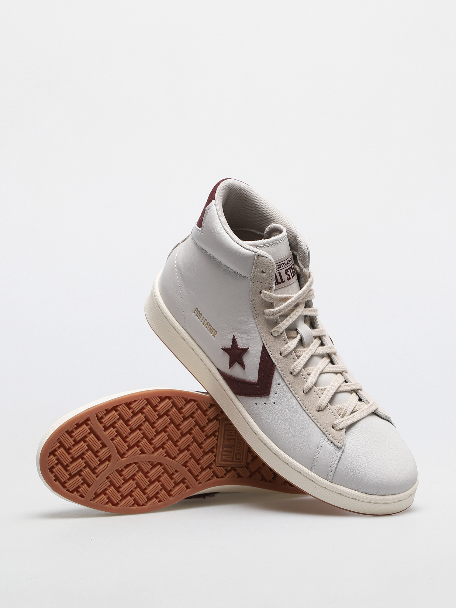Converse Pro Leather Gold Standard Shoes (white/maroon)