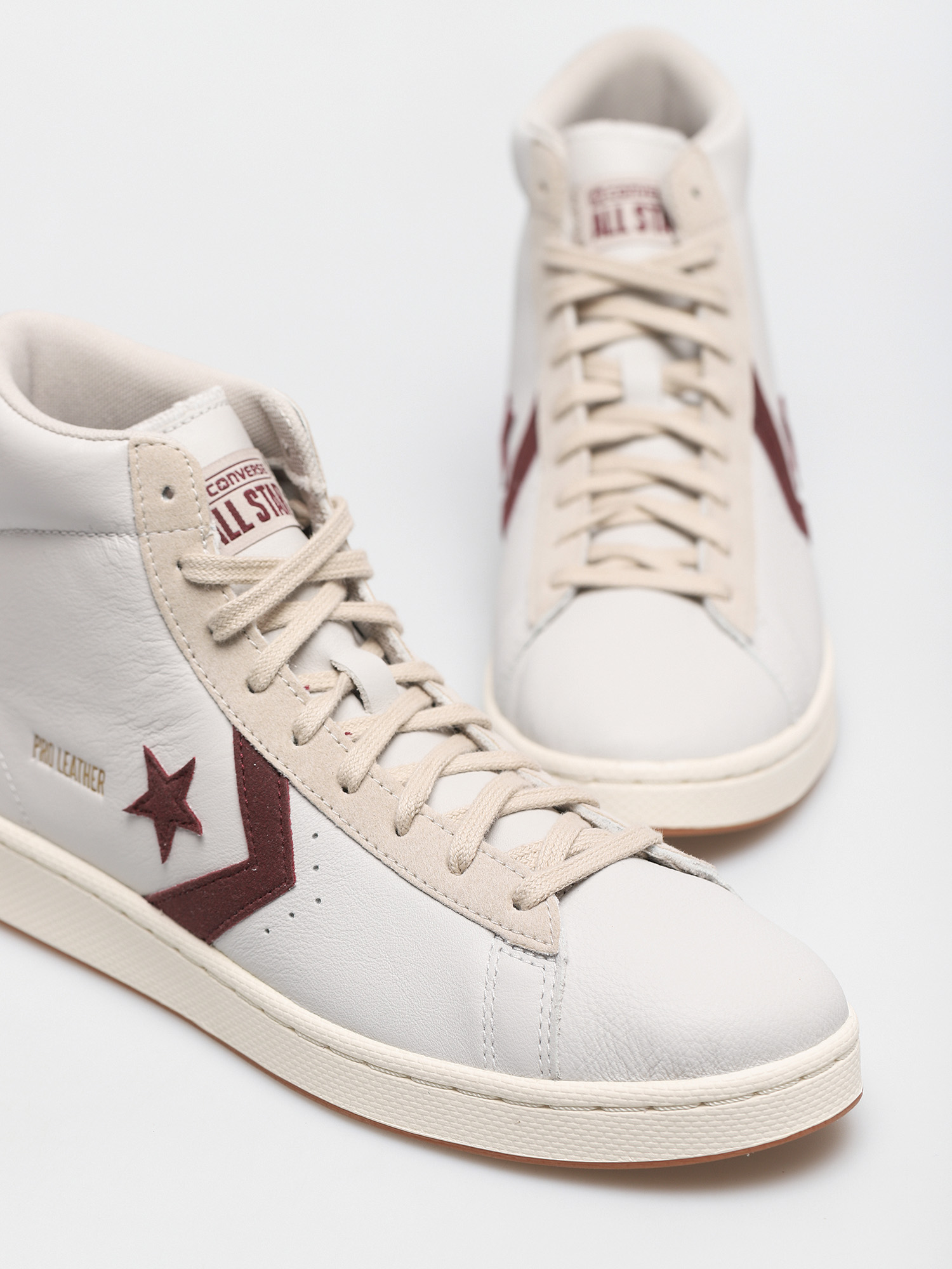 Converse Pro Leather Gold Standard Shoes grey (white/maroon)