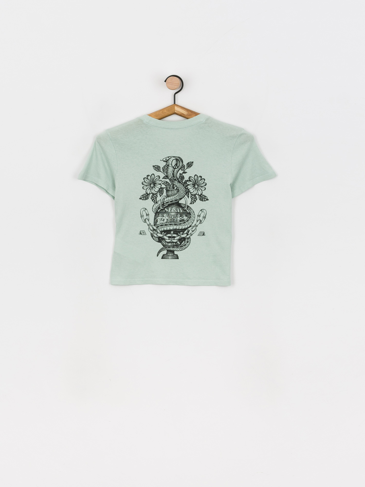 RVCA Benj Snakes T-shirt Wmn (haze blue)