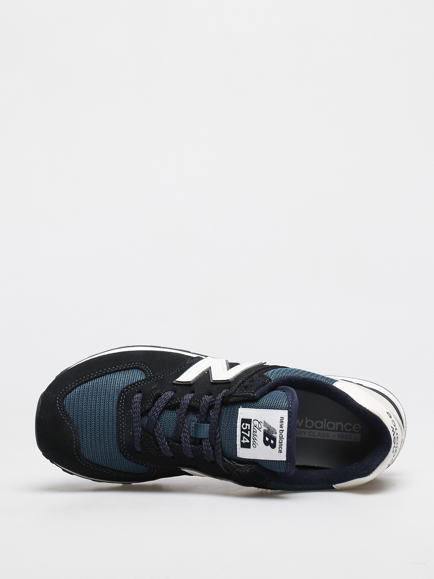 new balance 574 blue and black