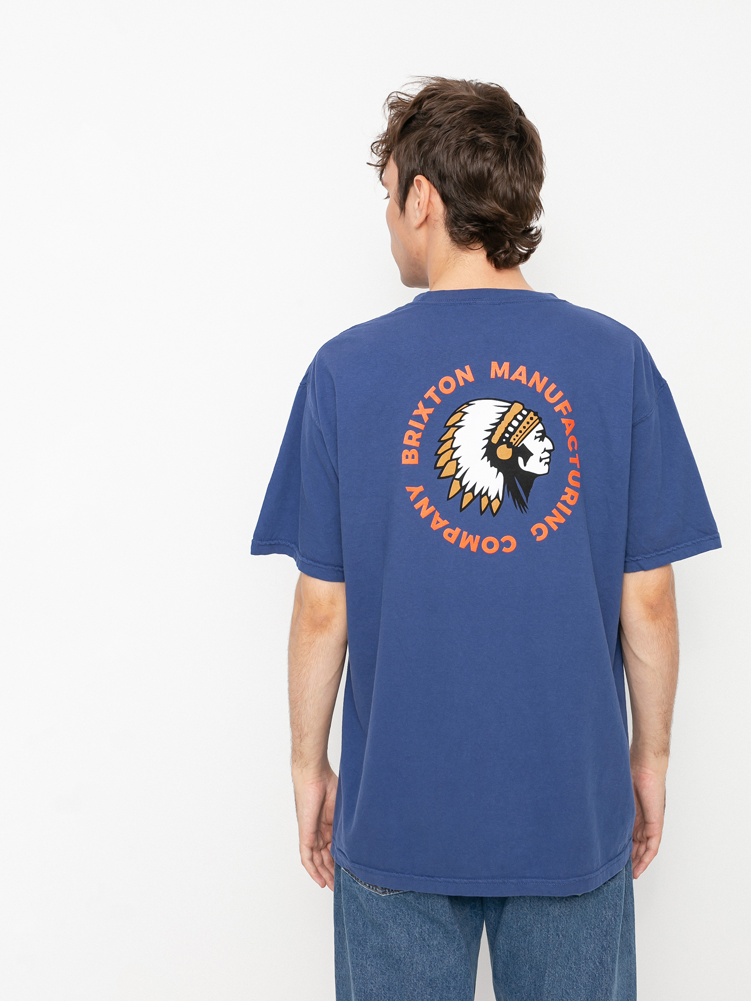 Brixton Rival Stamp Stt T-Shirt (joe blue garment dye)