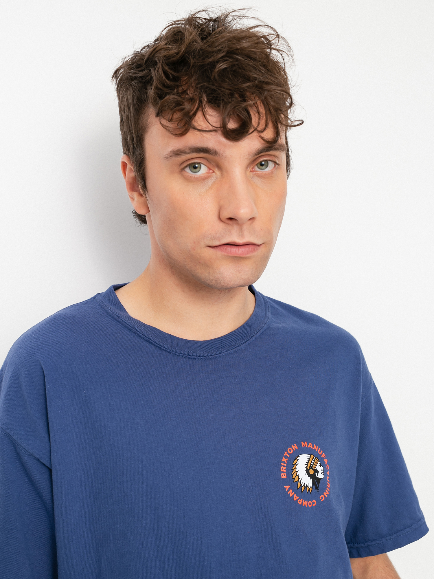 Brixton Rival Stamp Stt T-shirt (joe blue garment dye)