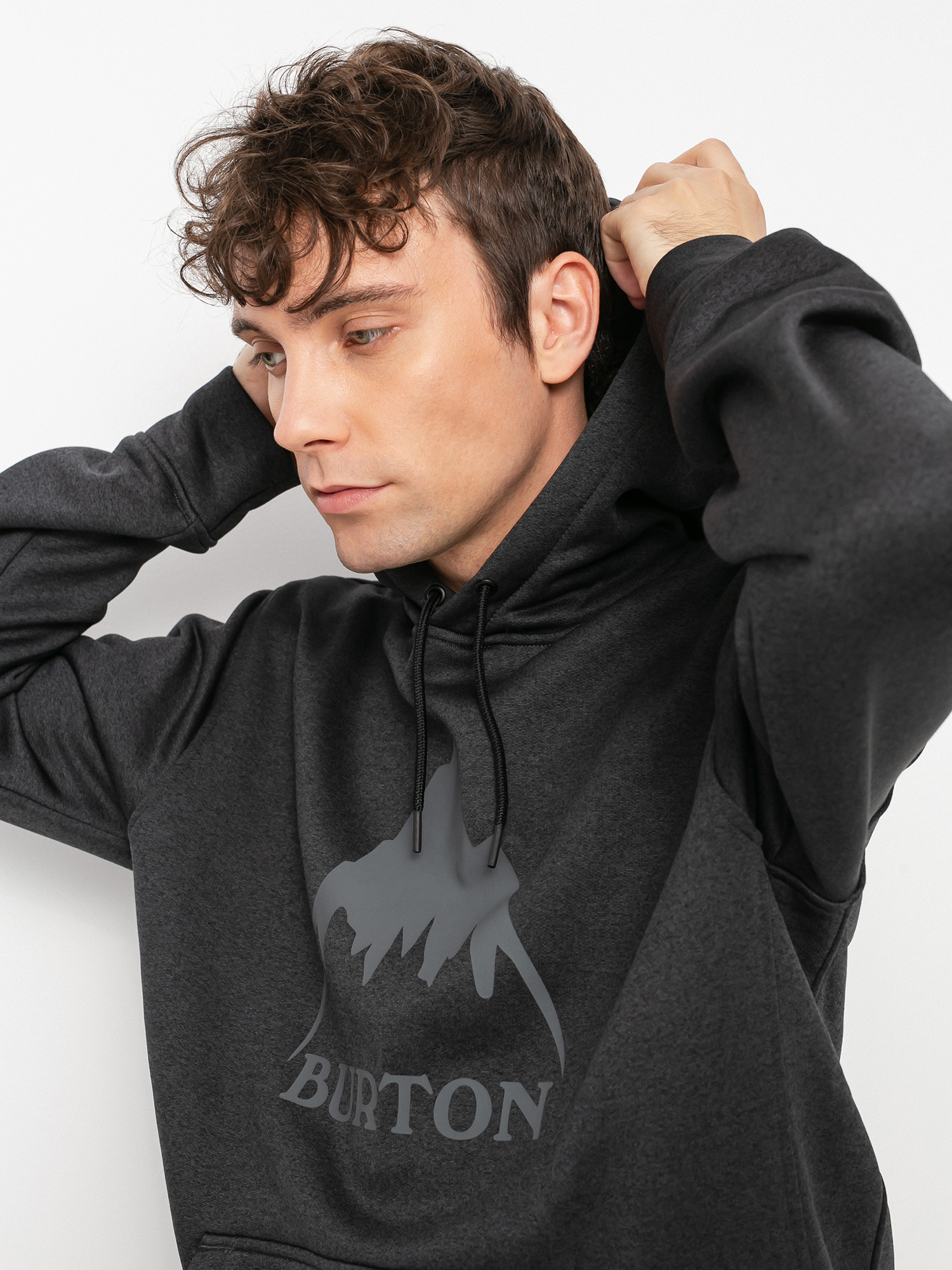 Herren Burton Oak HD Hoodie (true black heather)