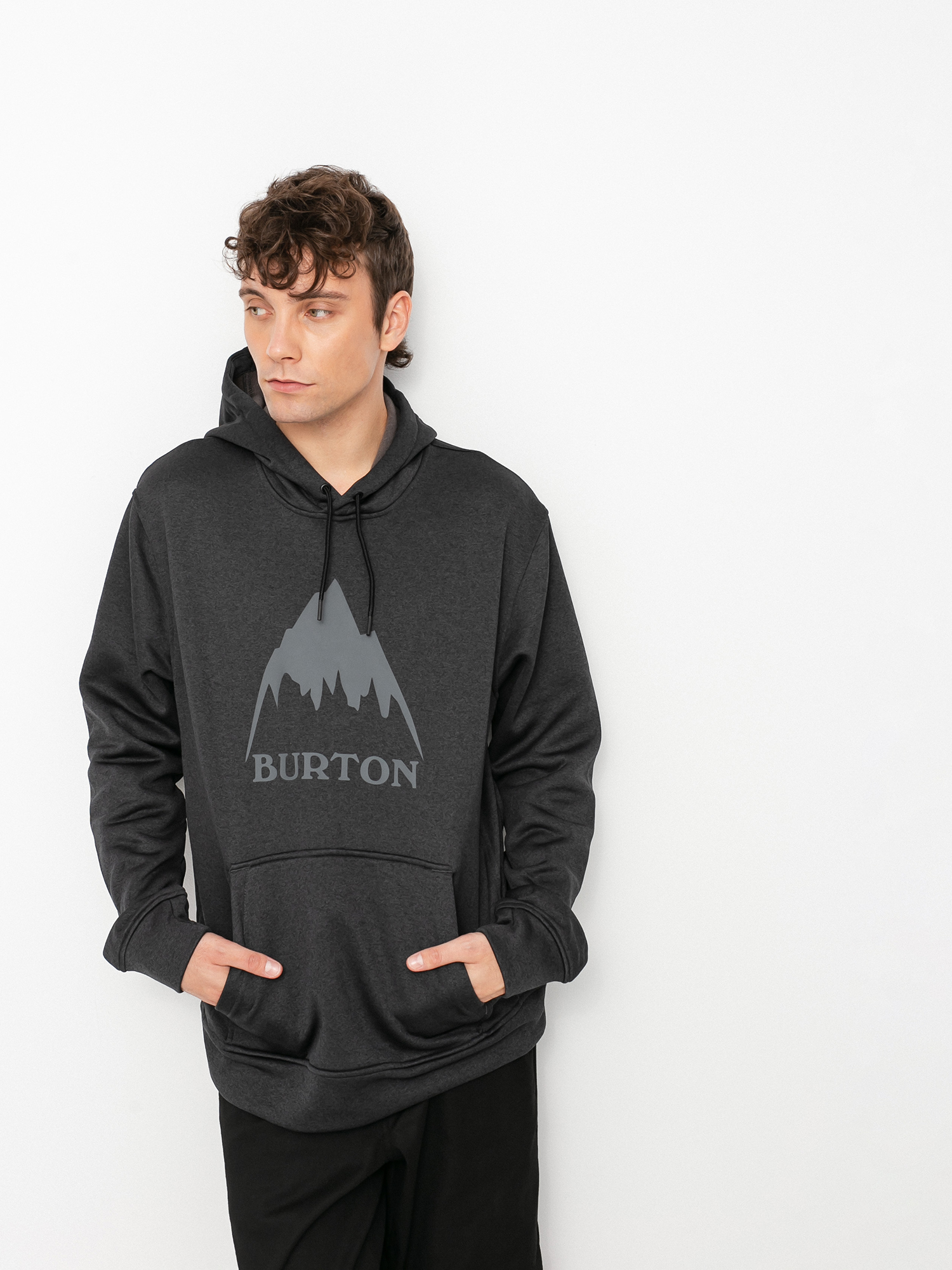 Herren Burton Oak HD Hoodie (true black heather)