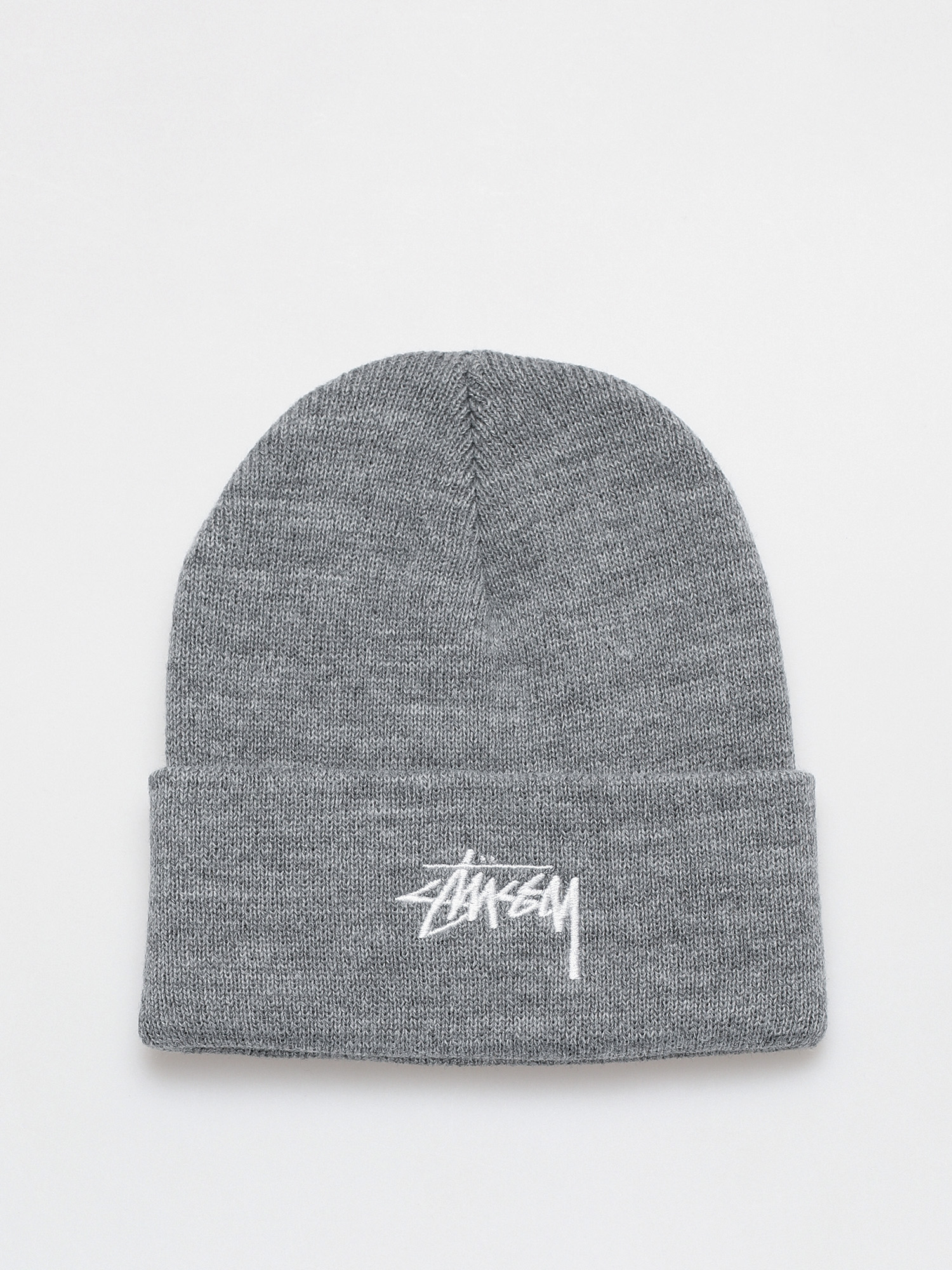 Stussy Stock Cuff Beanie - grey (grey heather)
