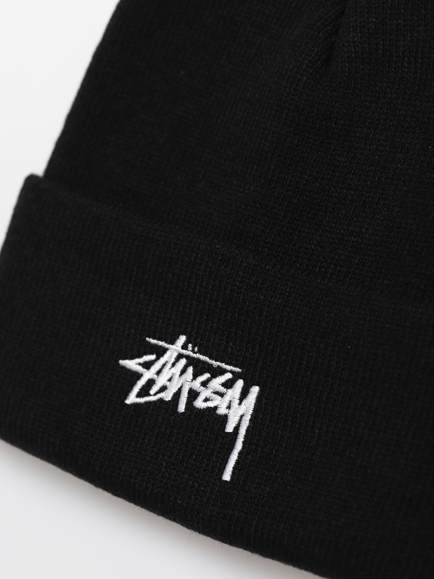 Black stussy outlet beanie