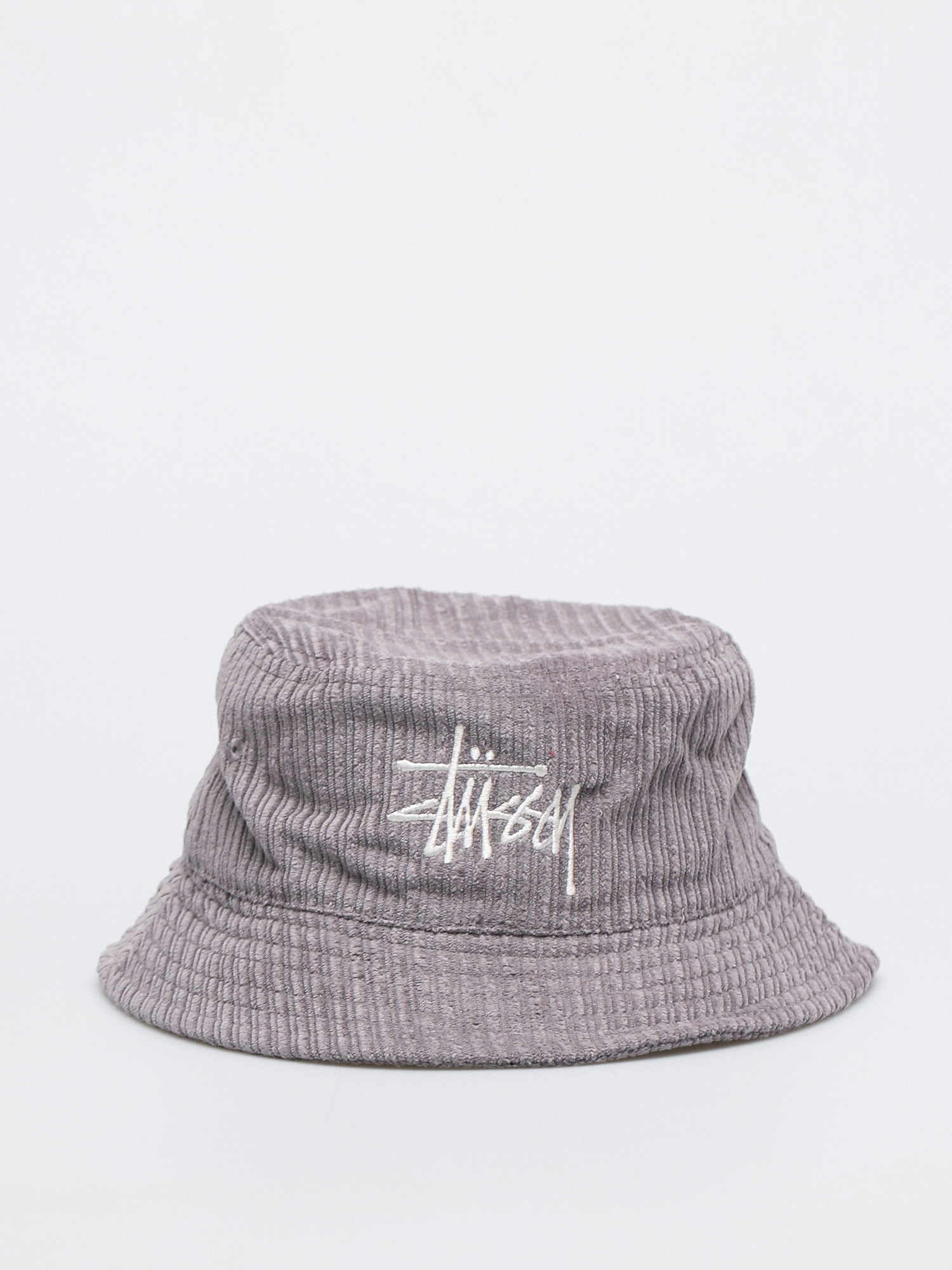 Stussy Corduroy Big Basic Bucket Hat - grey (lavendar)