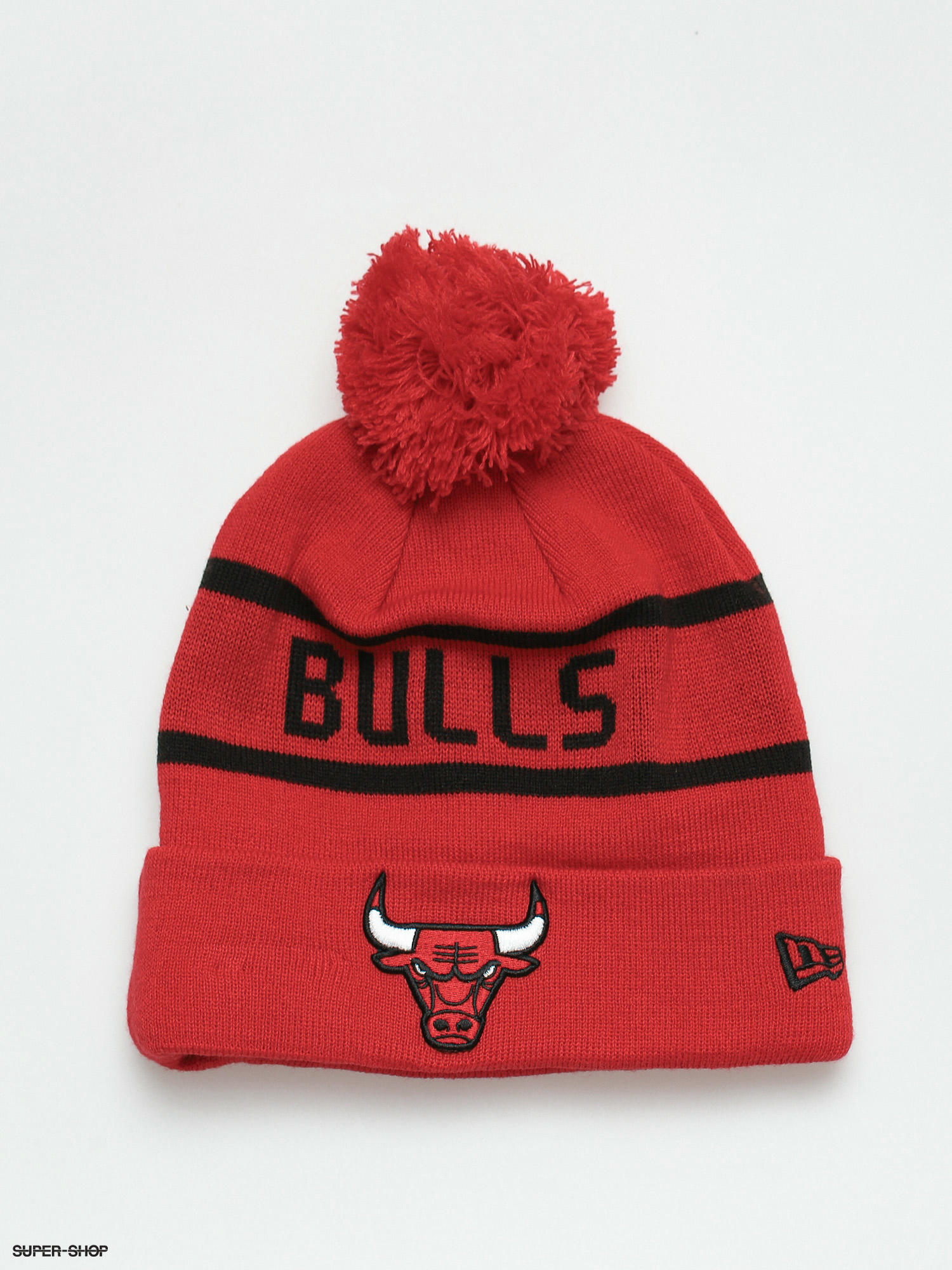 chicago bulls beanie with pom