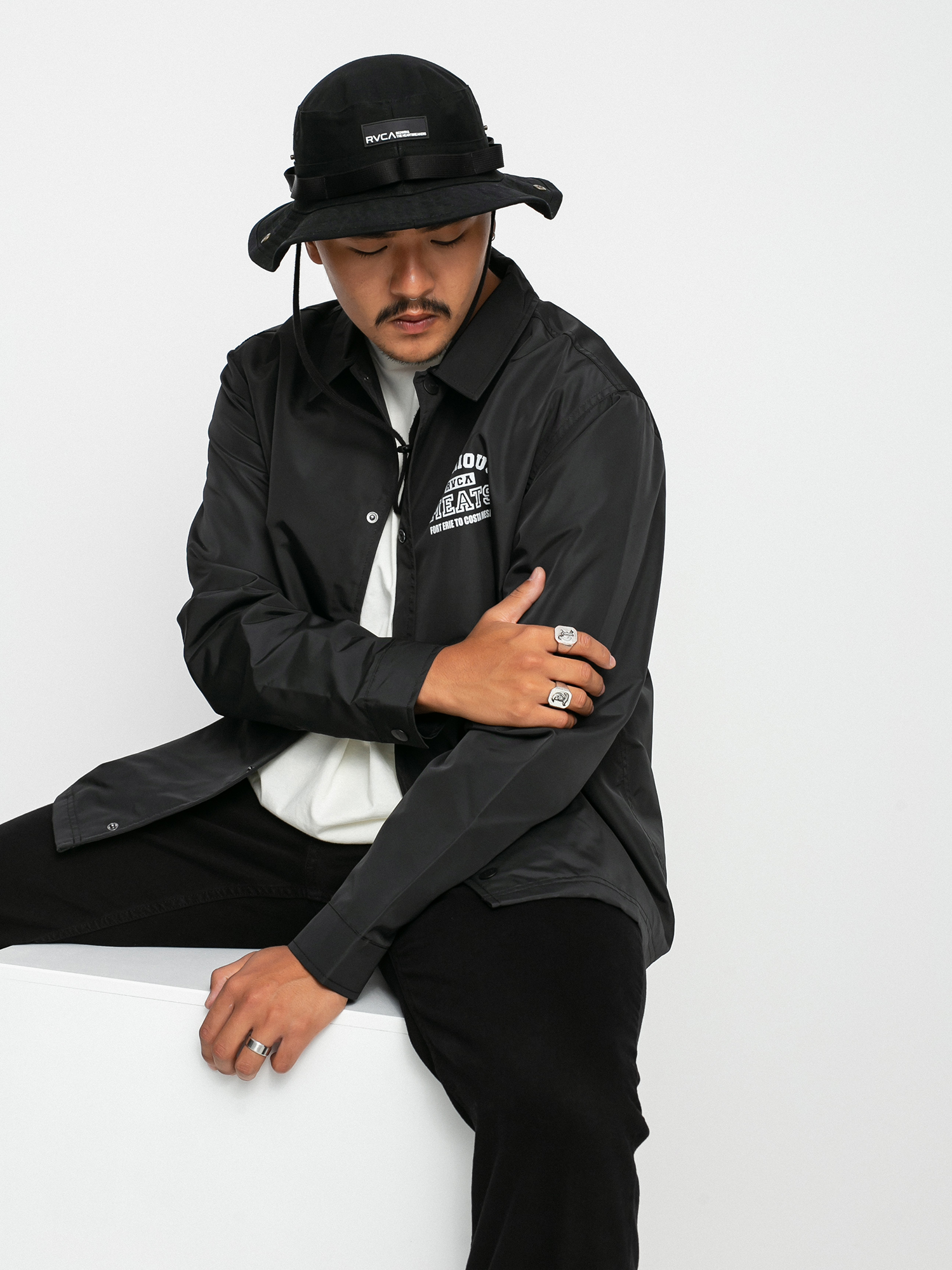 RVCA Matty Coaches Jacket Jacket (rvca black)
