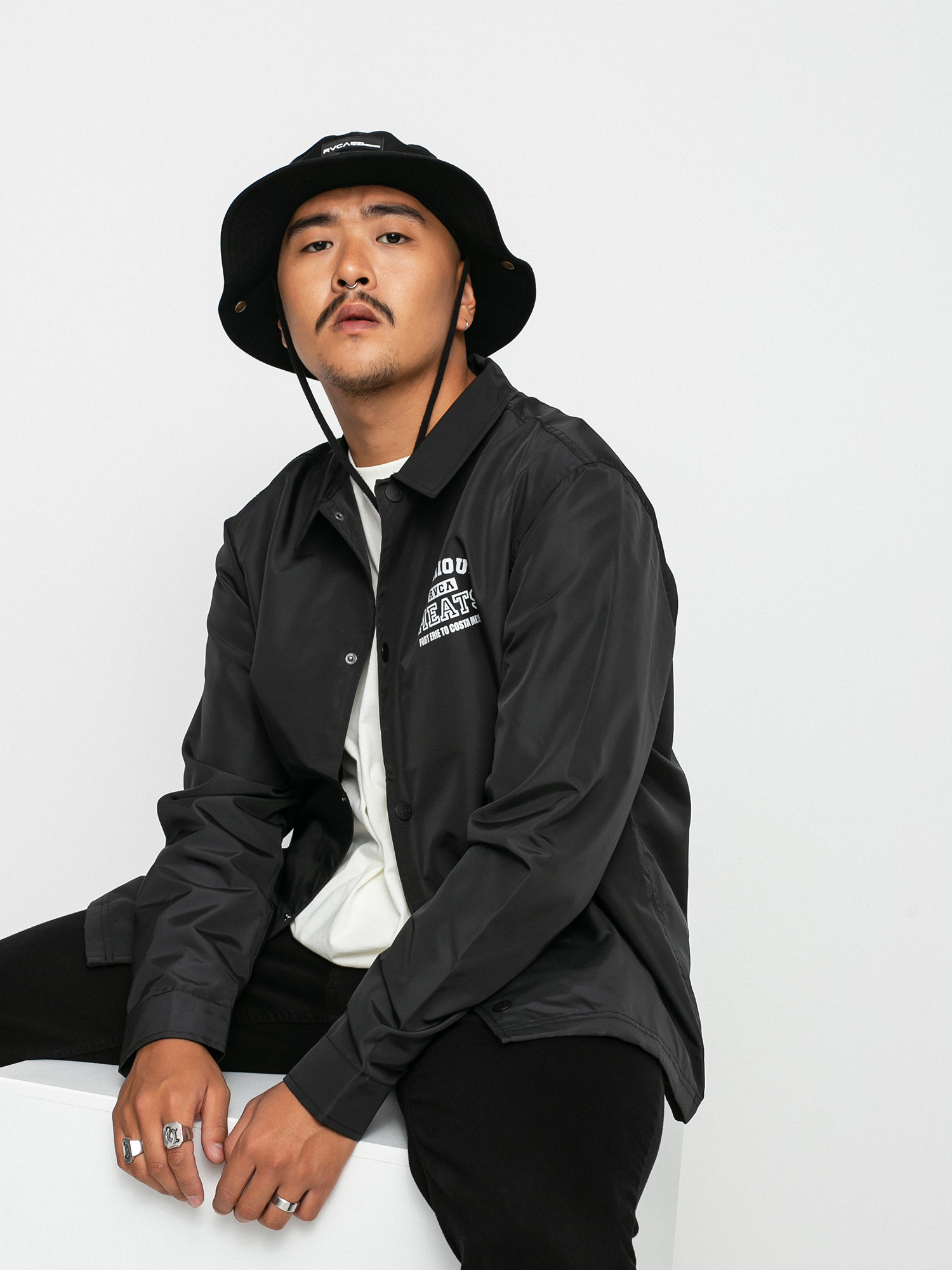 RVCA Matty Coaches Jacket Jacket (rvca black)