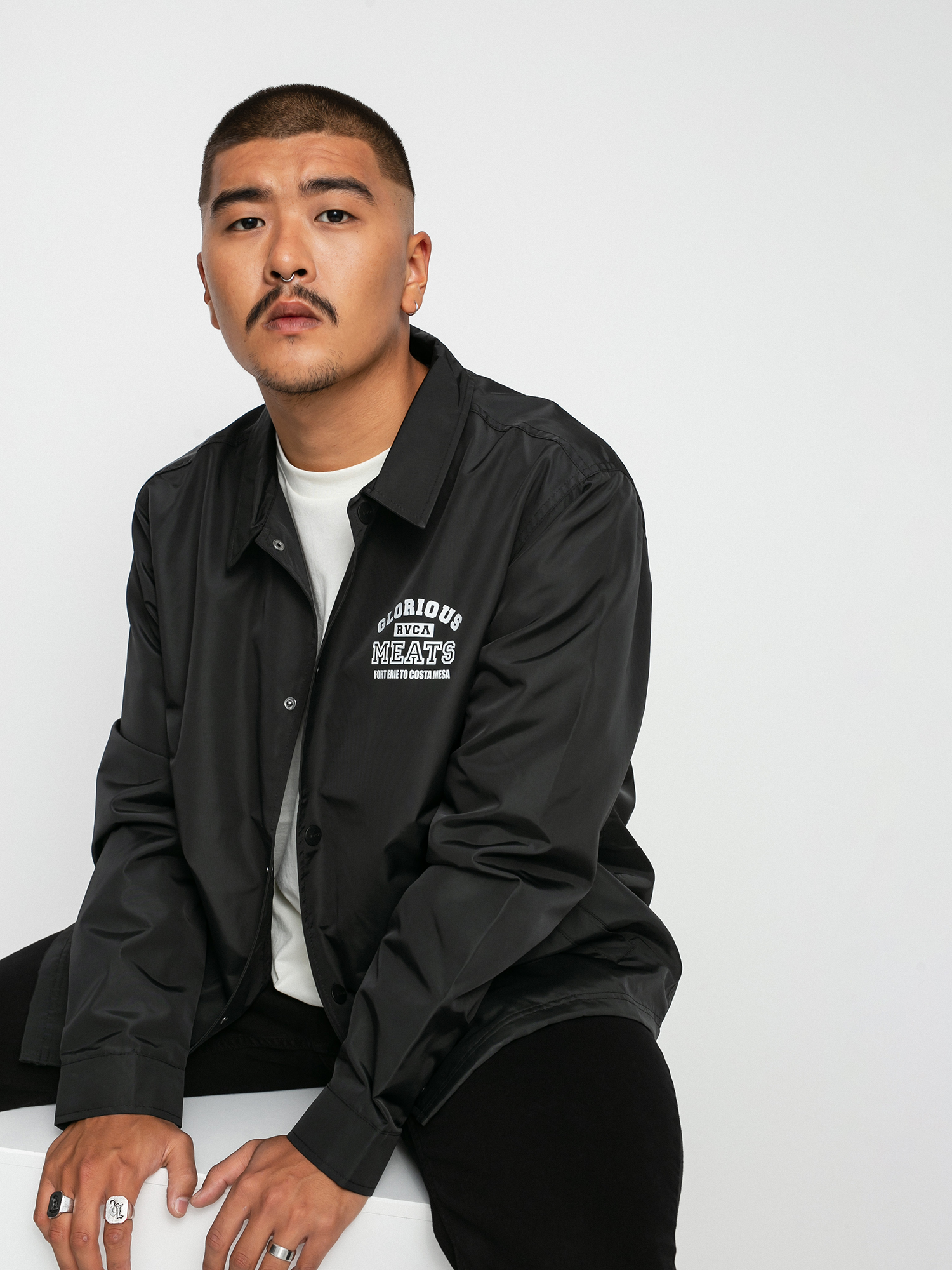 RVCA Matty Coaches Jacket Jacket (rvca black)