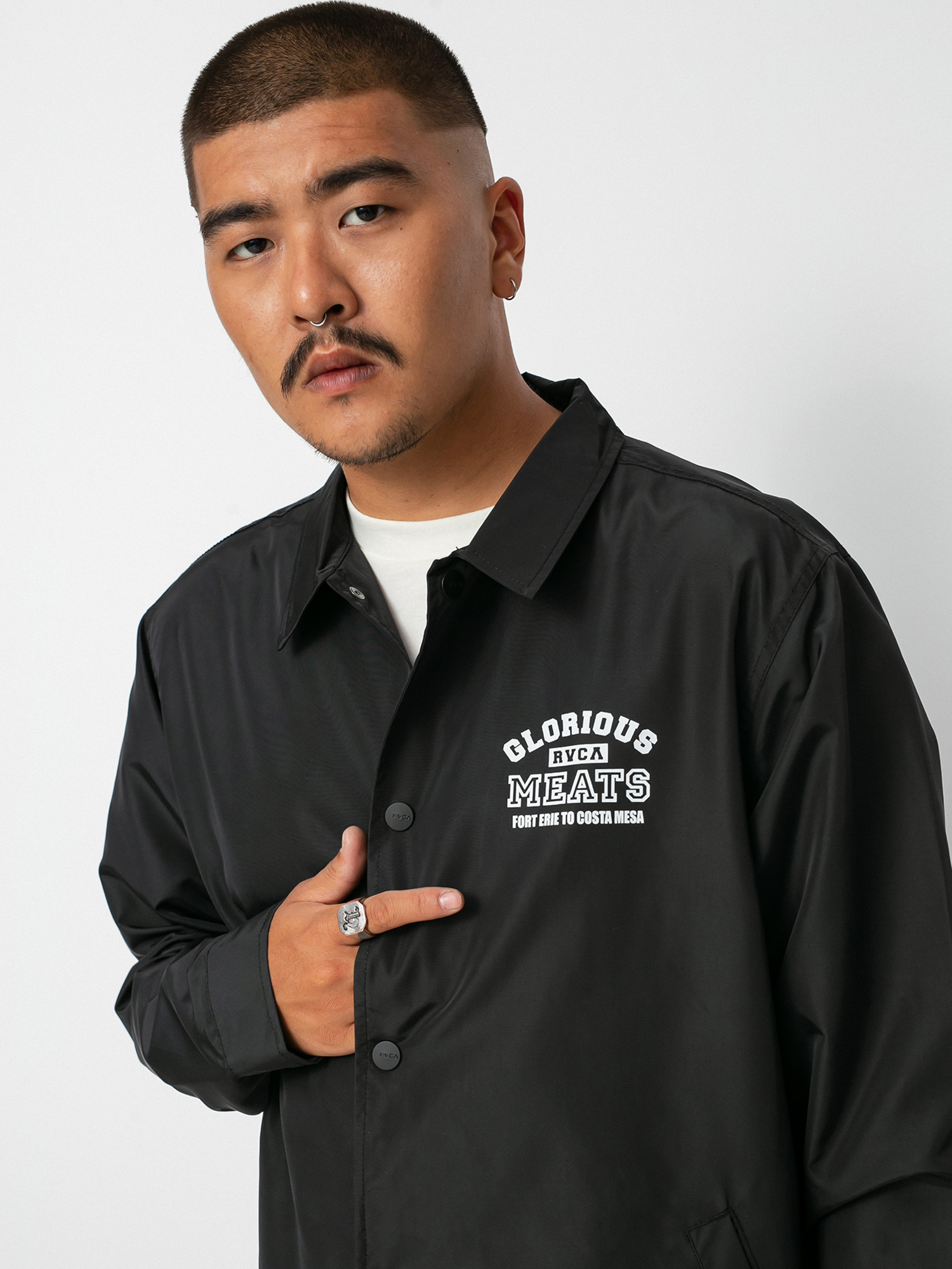 RVCA Matty Coaches Jacket Jacket (rvca black)