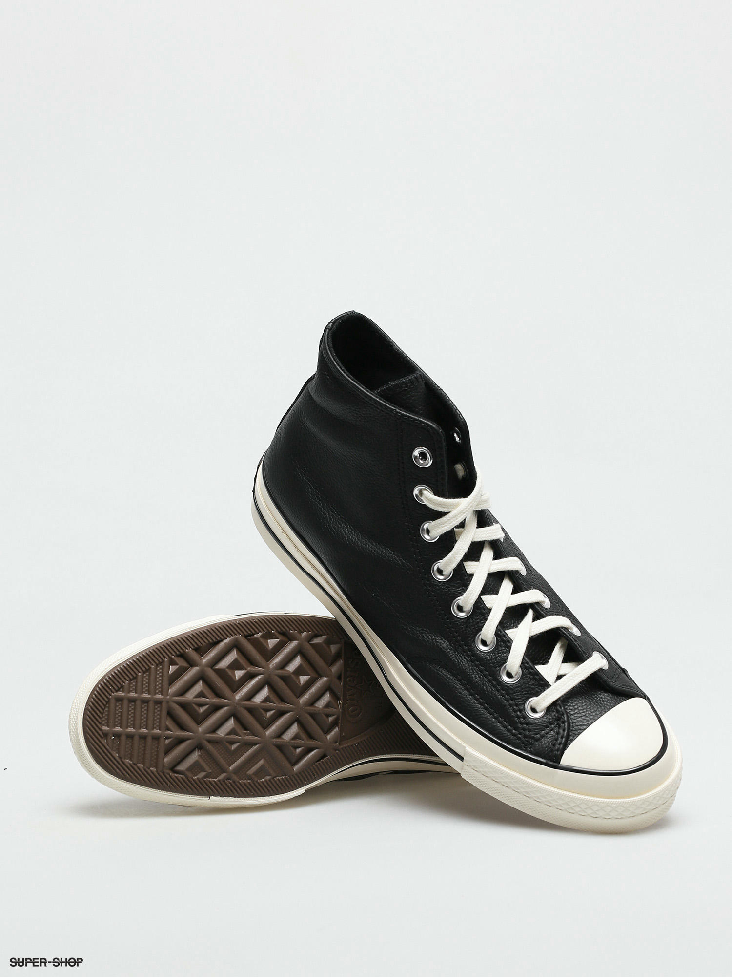 Converse Chuck 70 Hi Leather Chucks black black