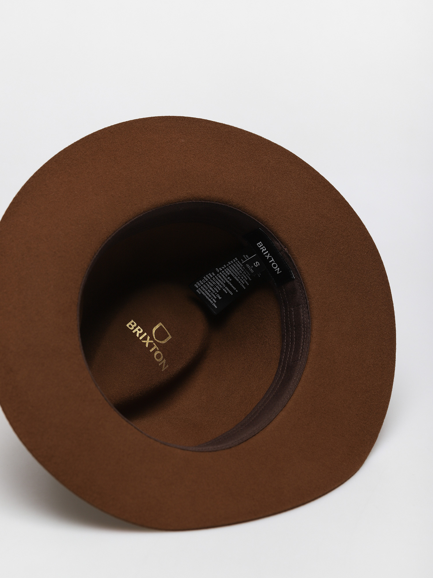 Brixton Wesley Packable Fedora Hat (coffee)